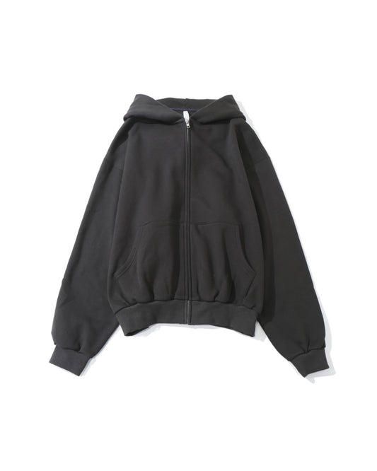 WHITE ZIP HOODIE
