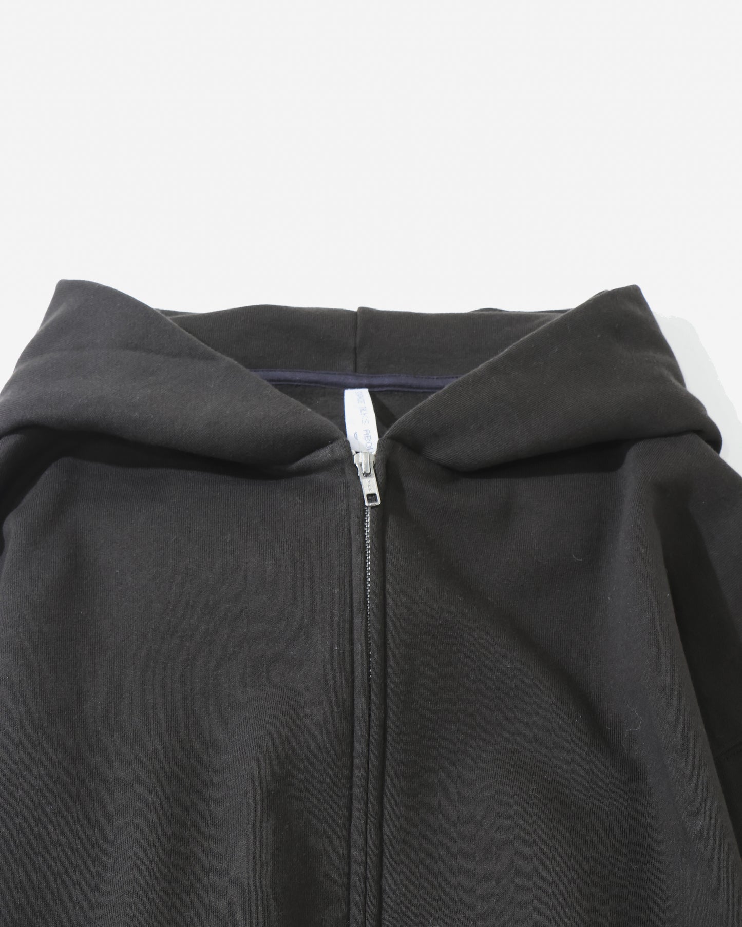 WHITE ZIP HOODIE