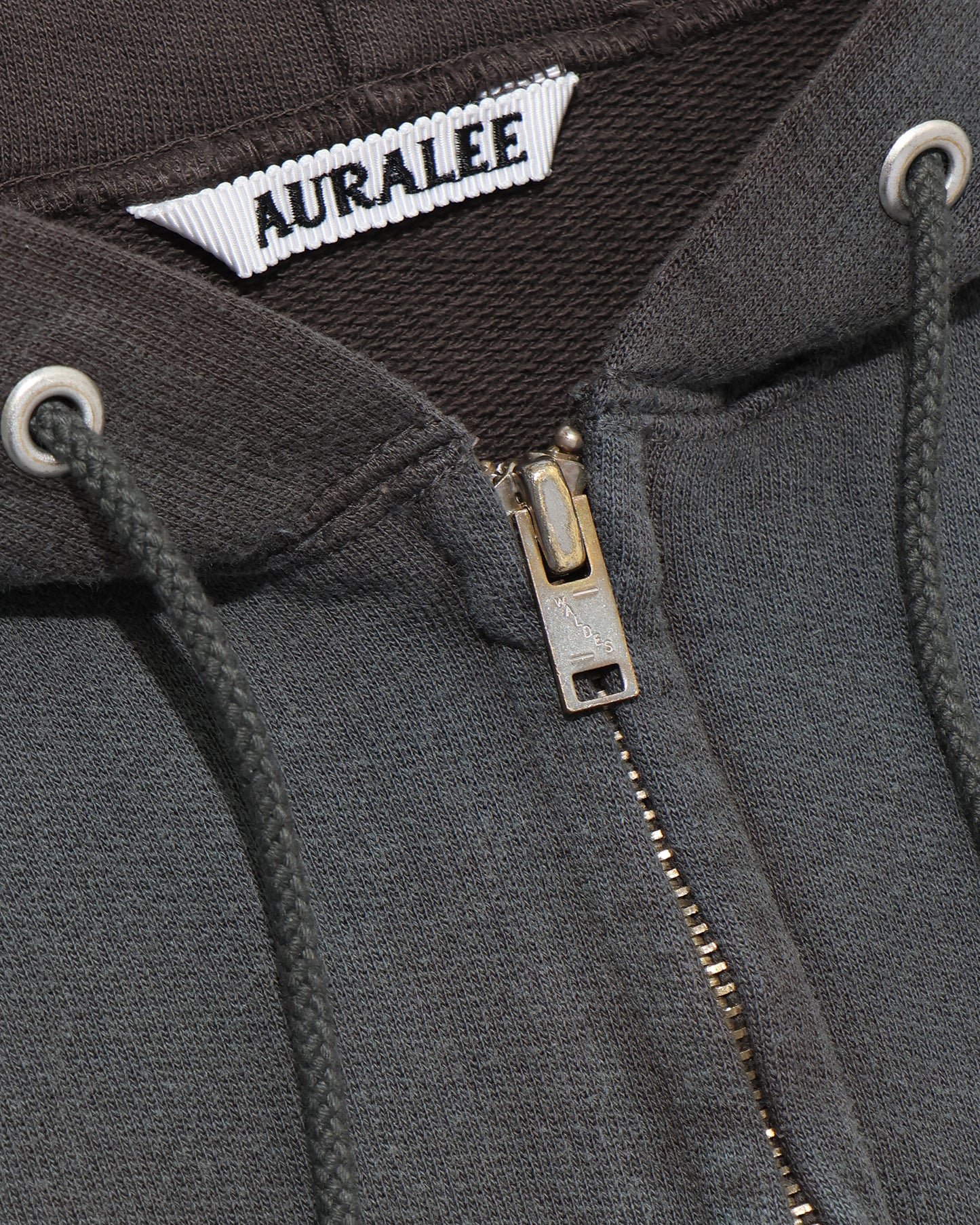 PRODUCT DYED PIMA LIGHT SWEAT ZIP PARKA INK BLACK