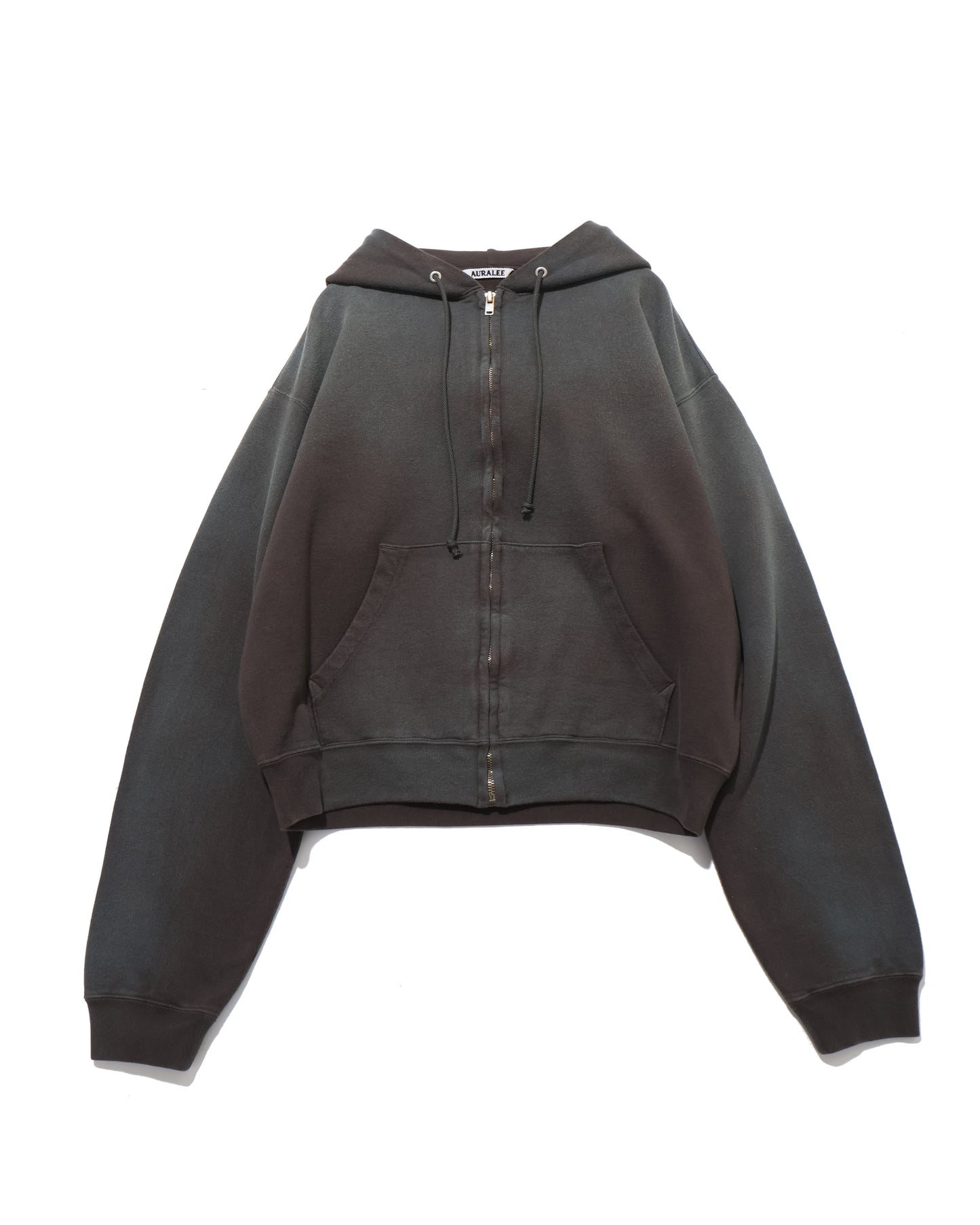 PRODUCT DYED PIMA LIGHT SWEAT ZIP PARKA INK BLACK