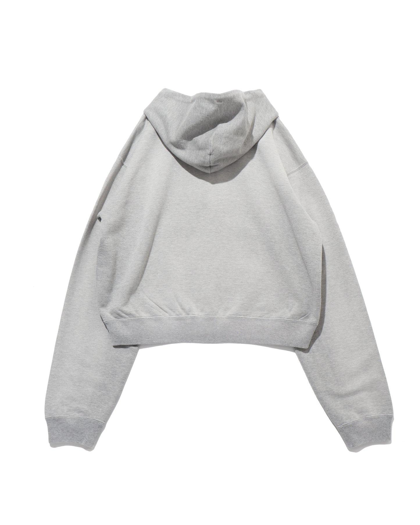 PRODUCT DYED PIMA LIGHT SWEAT ZIP PARKA TOP GRAY