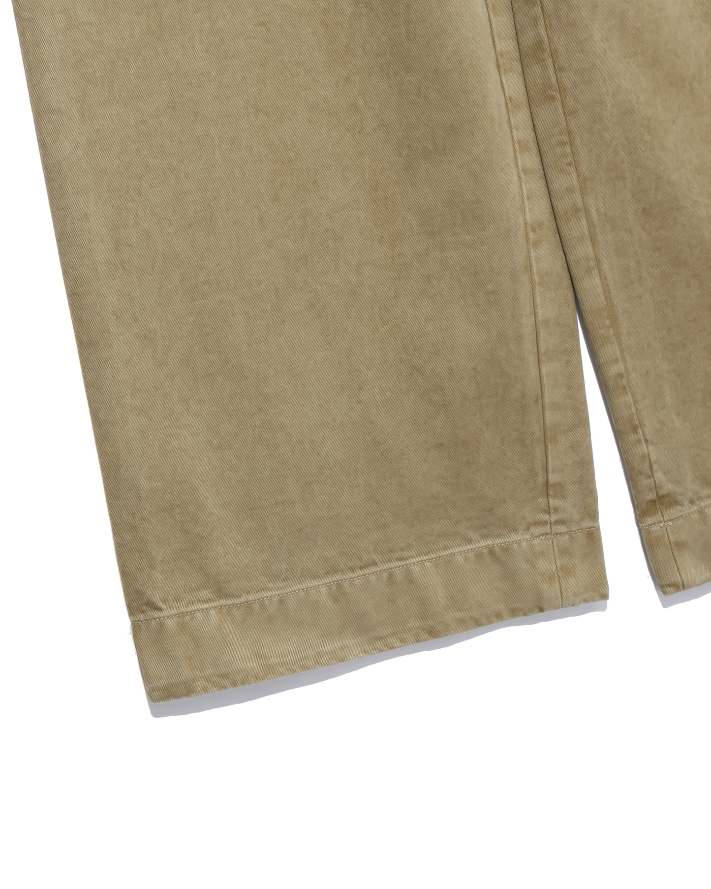 PRODUCT DYED FINX CHINO ONE-TUCK PANTS BEIGE