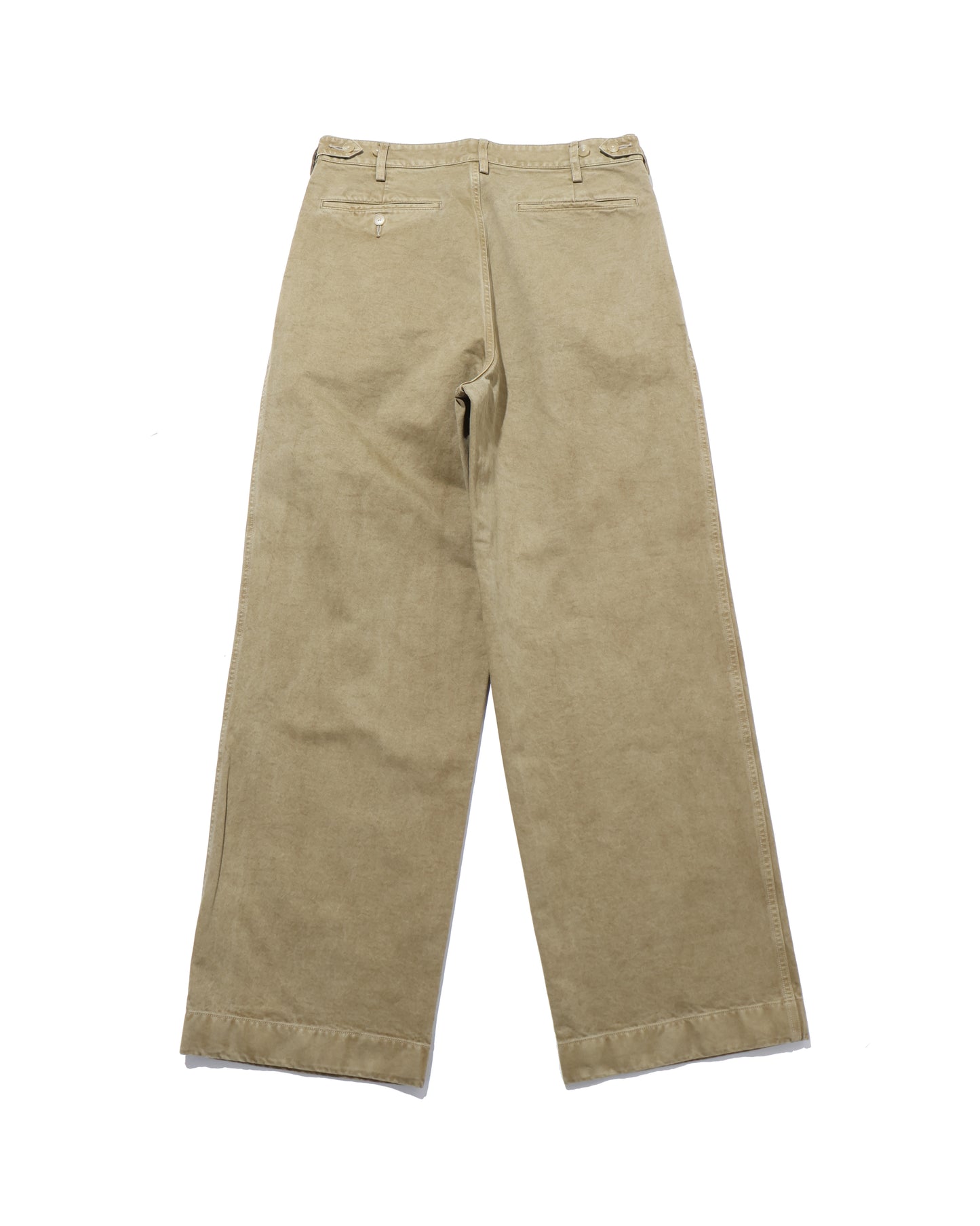 PRODUCT DYED FINX CHINO ONE-TUCK PANTS BEIGE
