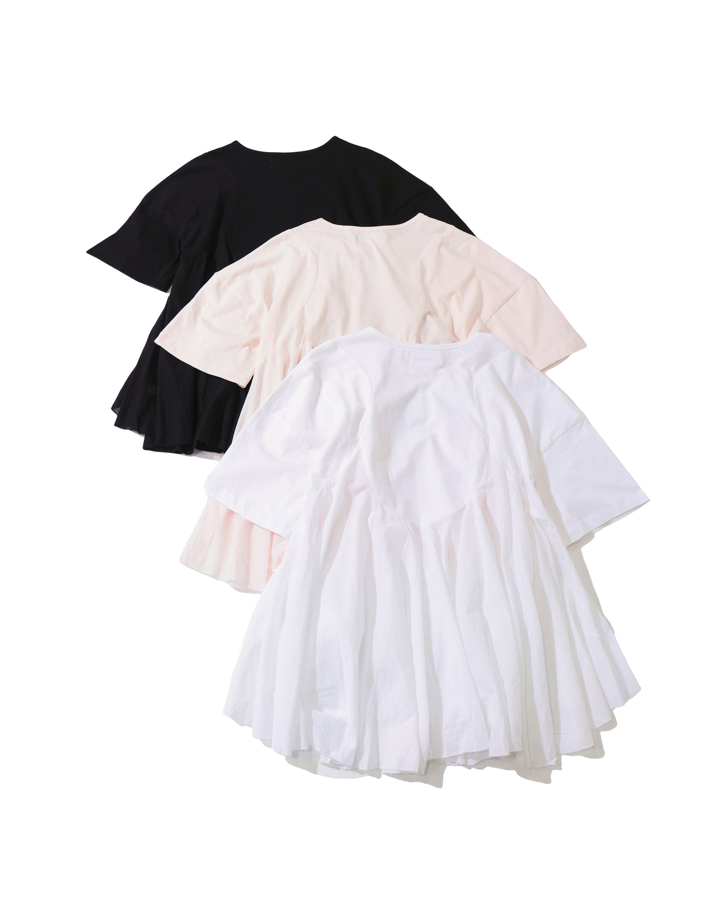 ペプラムラッフルTシャツ