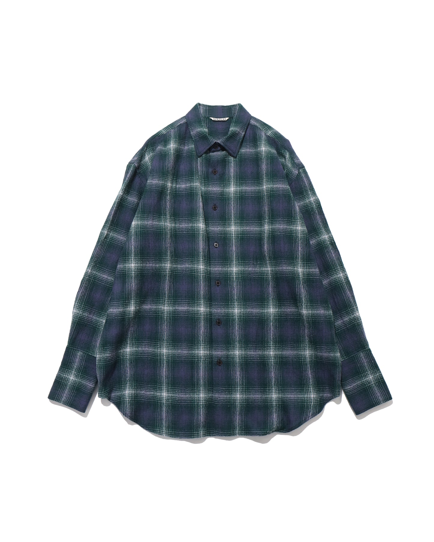 AIRY WOOL CHECK SHIRT