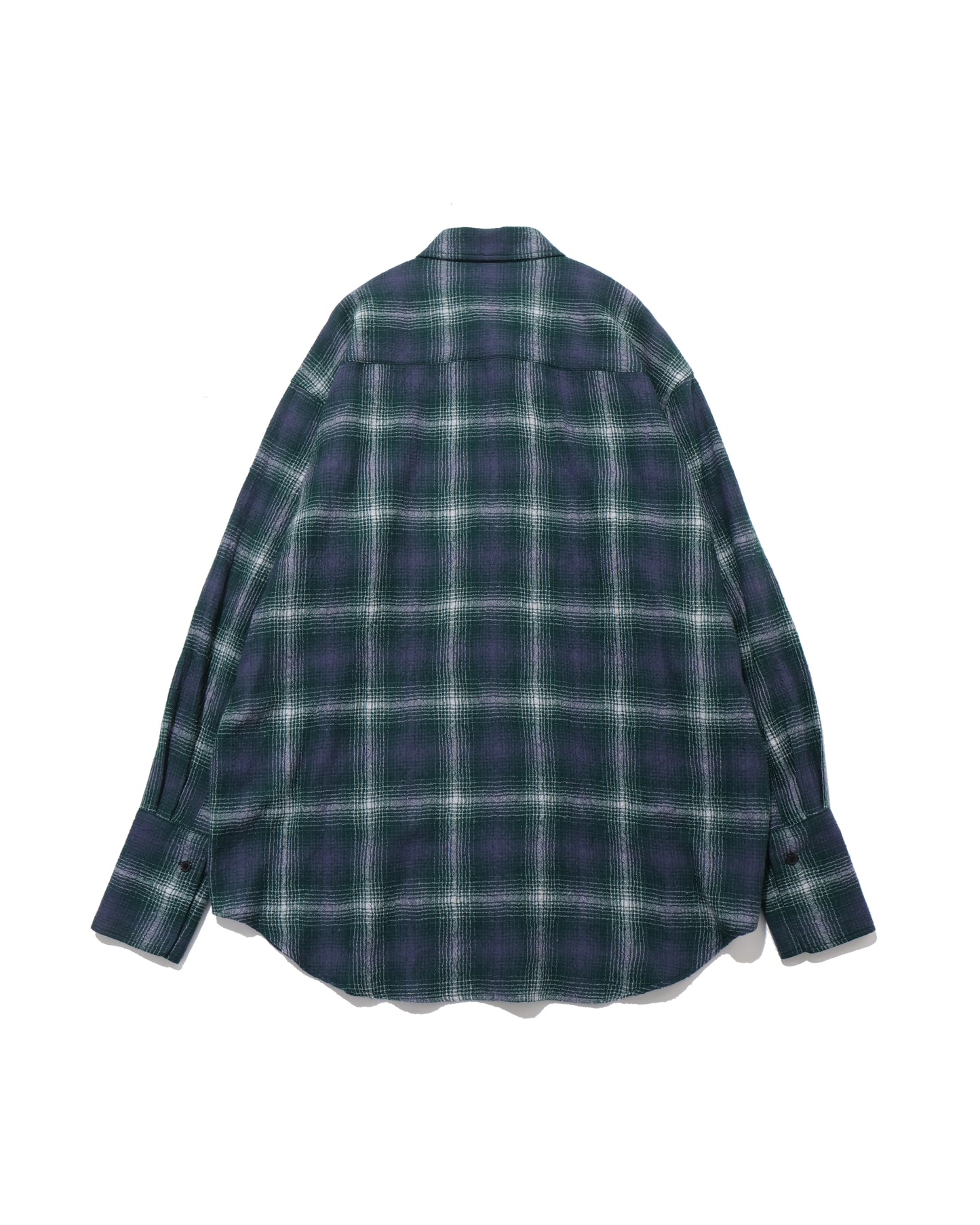AIRY WOOL CHECK SHIRT