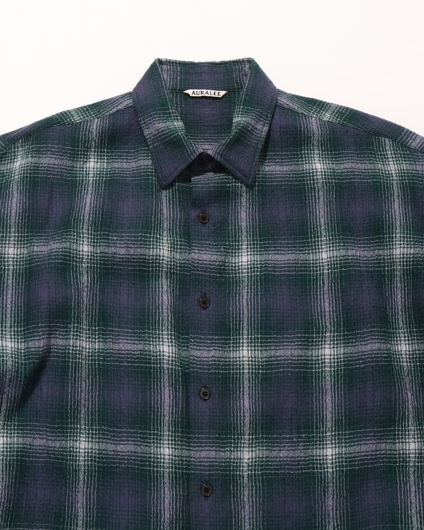 AIRY WOOL CHECK SHIRT