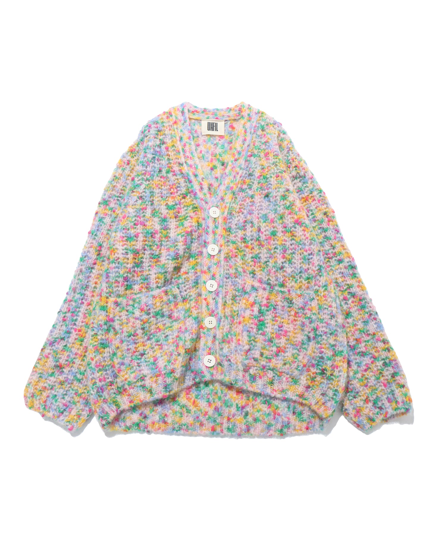 superkid mohair fancy yarn ribbed-knit C/D