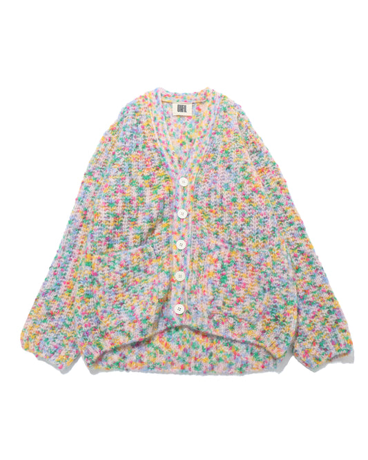 superkid mohair fancy yarn ribbed-knit C/D