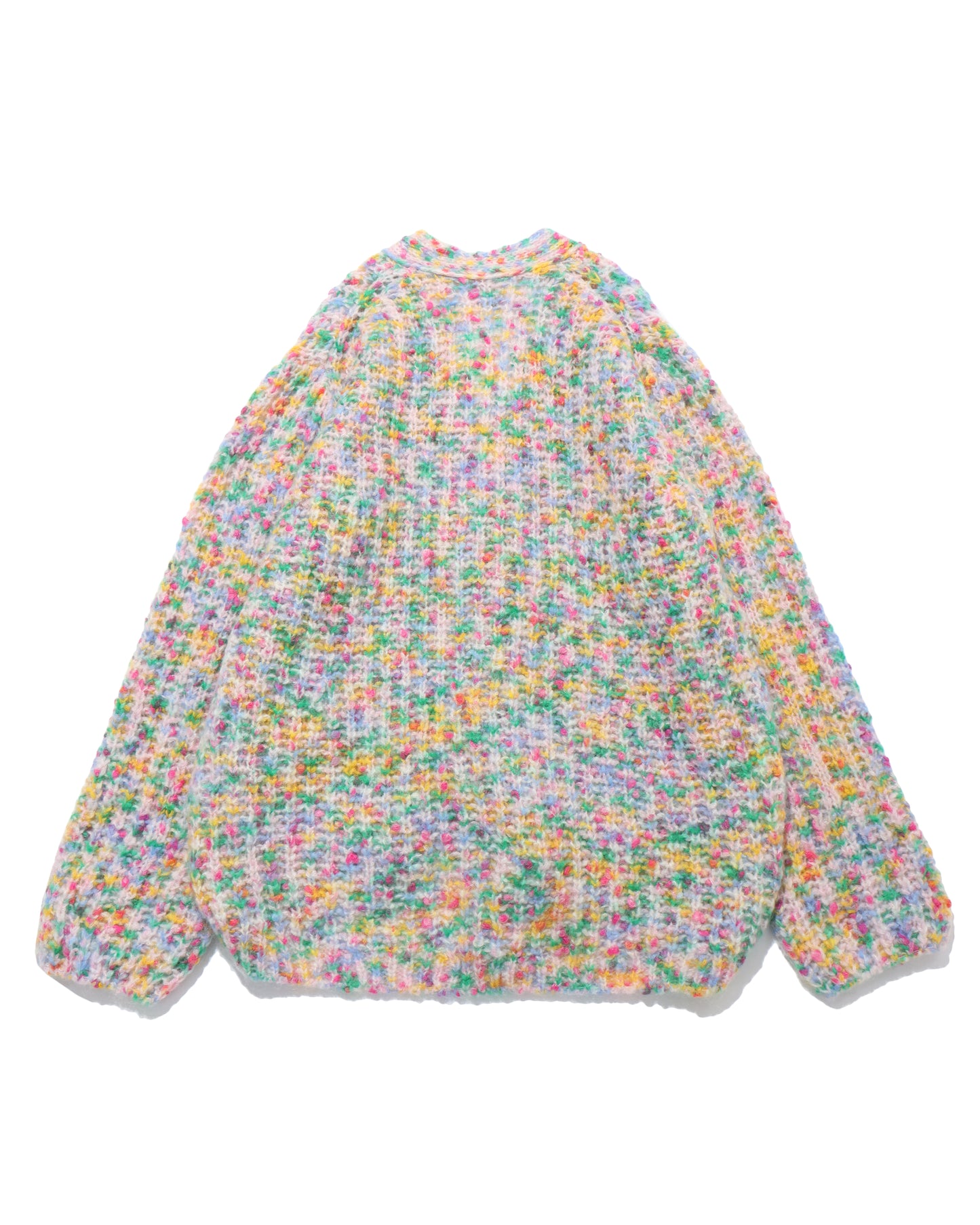 superkid mohair fancy yarn ribbed-knit C/D