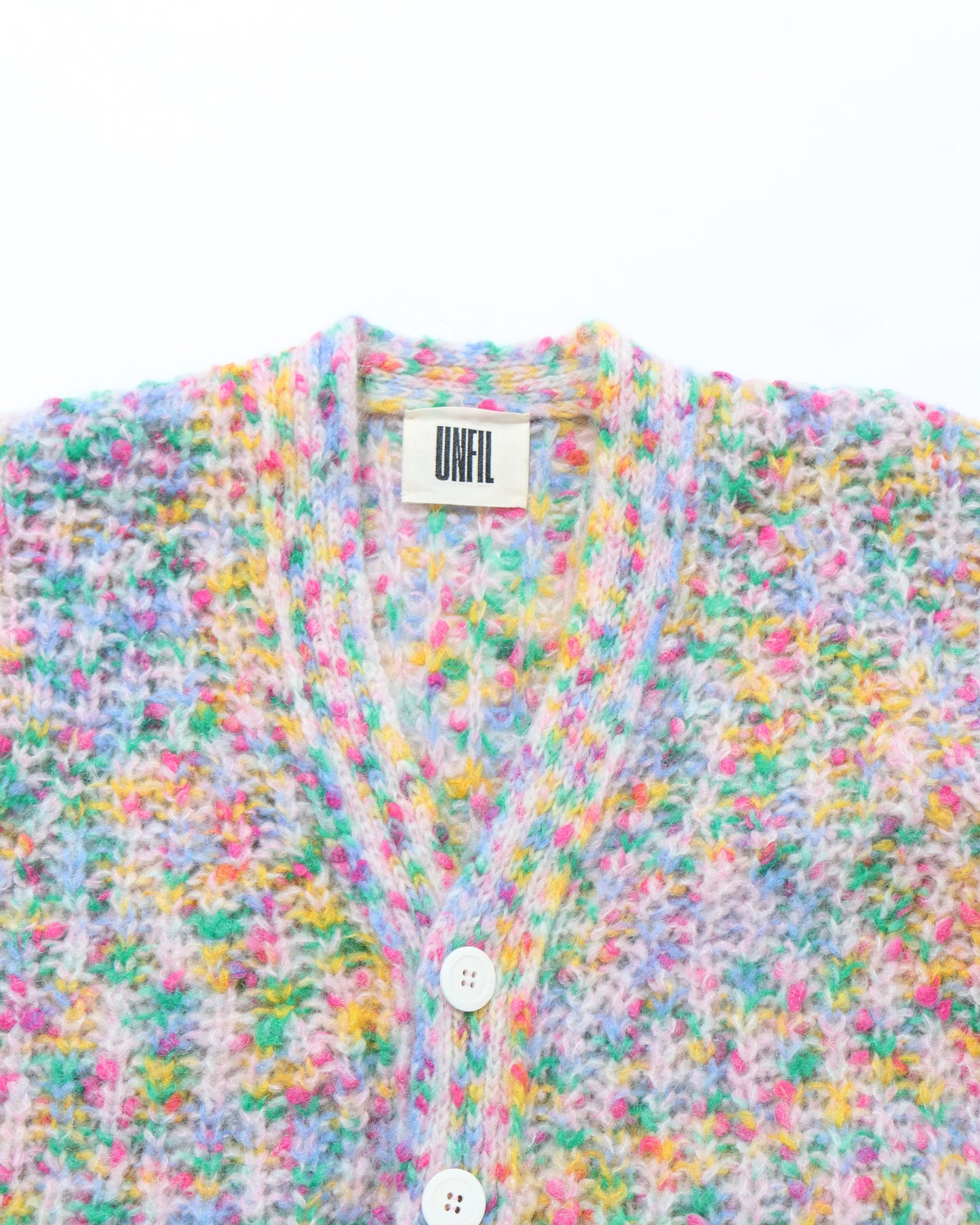 superkid mohair fancy yarn ribbed-knit C/D