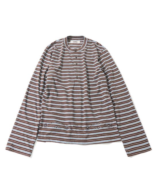 "Charles" Studs Henry Neck Tee