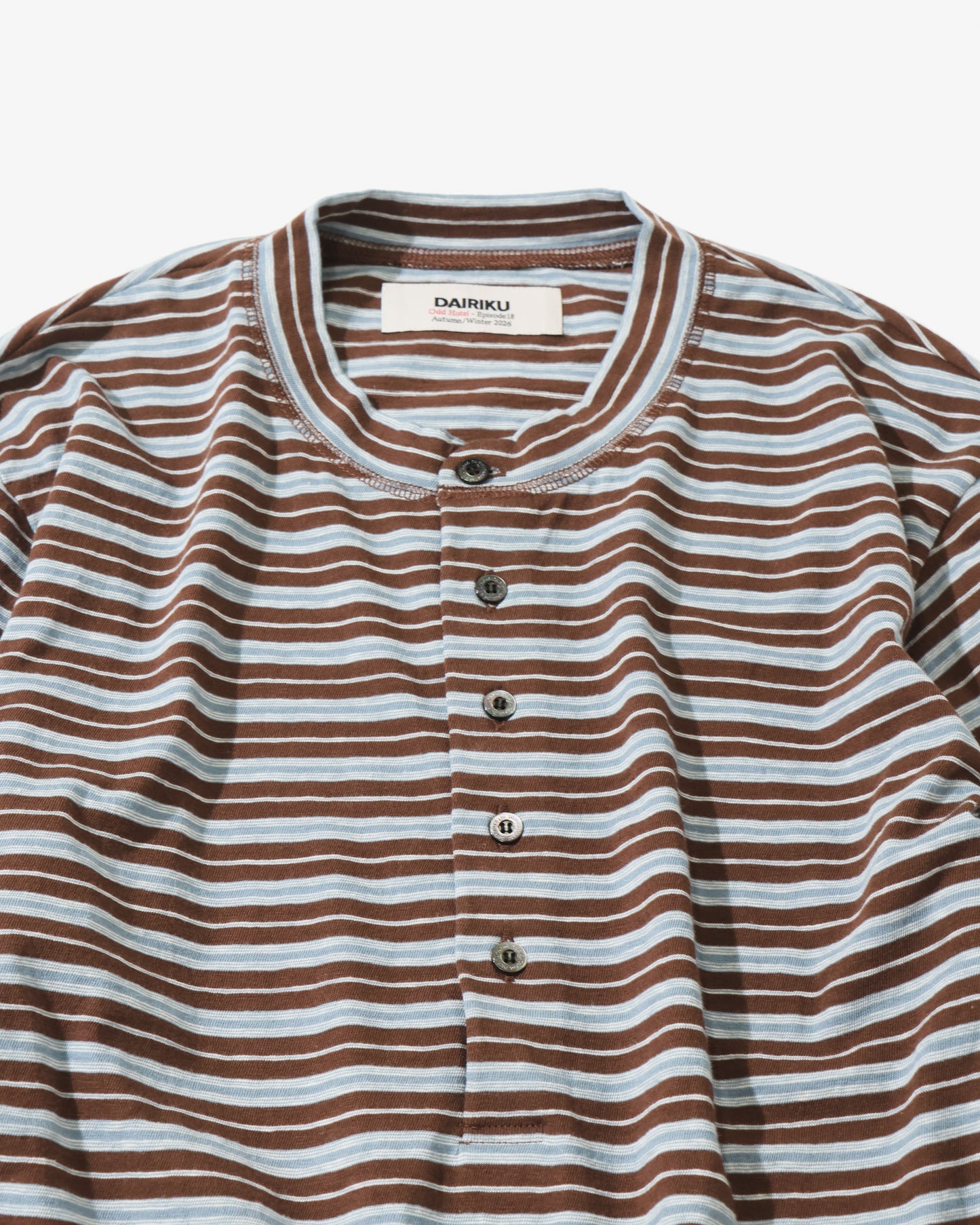 "Charles" Studs Henry Neck Tee