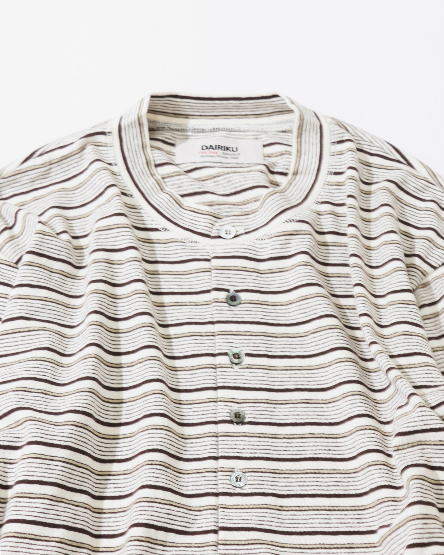 "Charles" Studs Henry Neck Tee