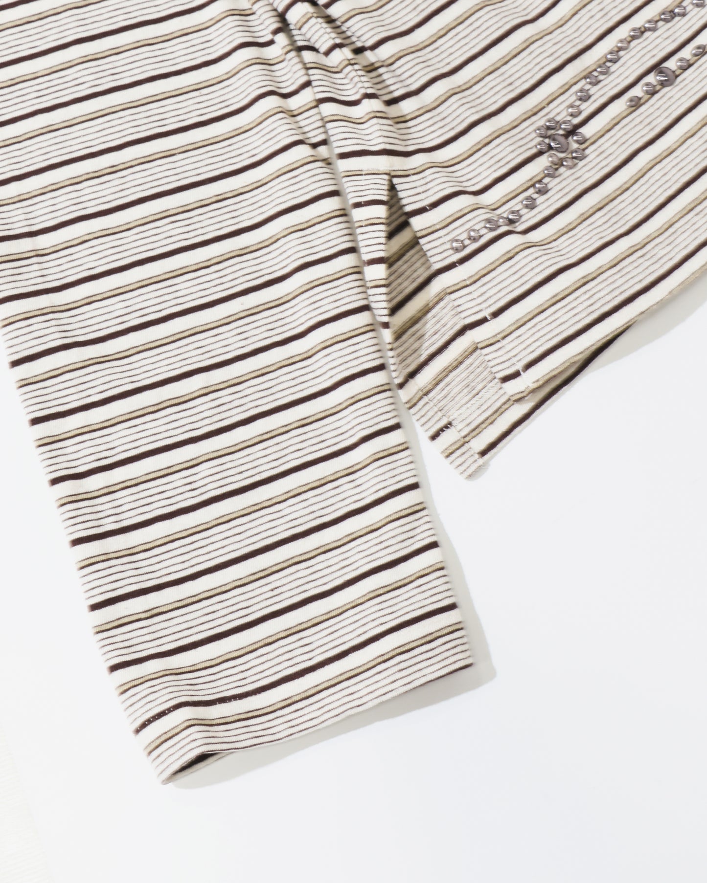 "Charles" Studs Henry Neck Tee