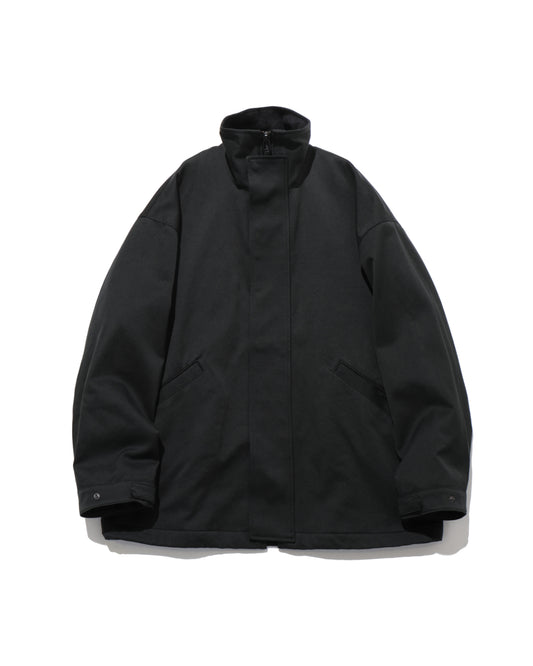 Cotton Drill Short Mil Coat BLACK