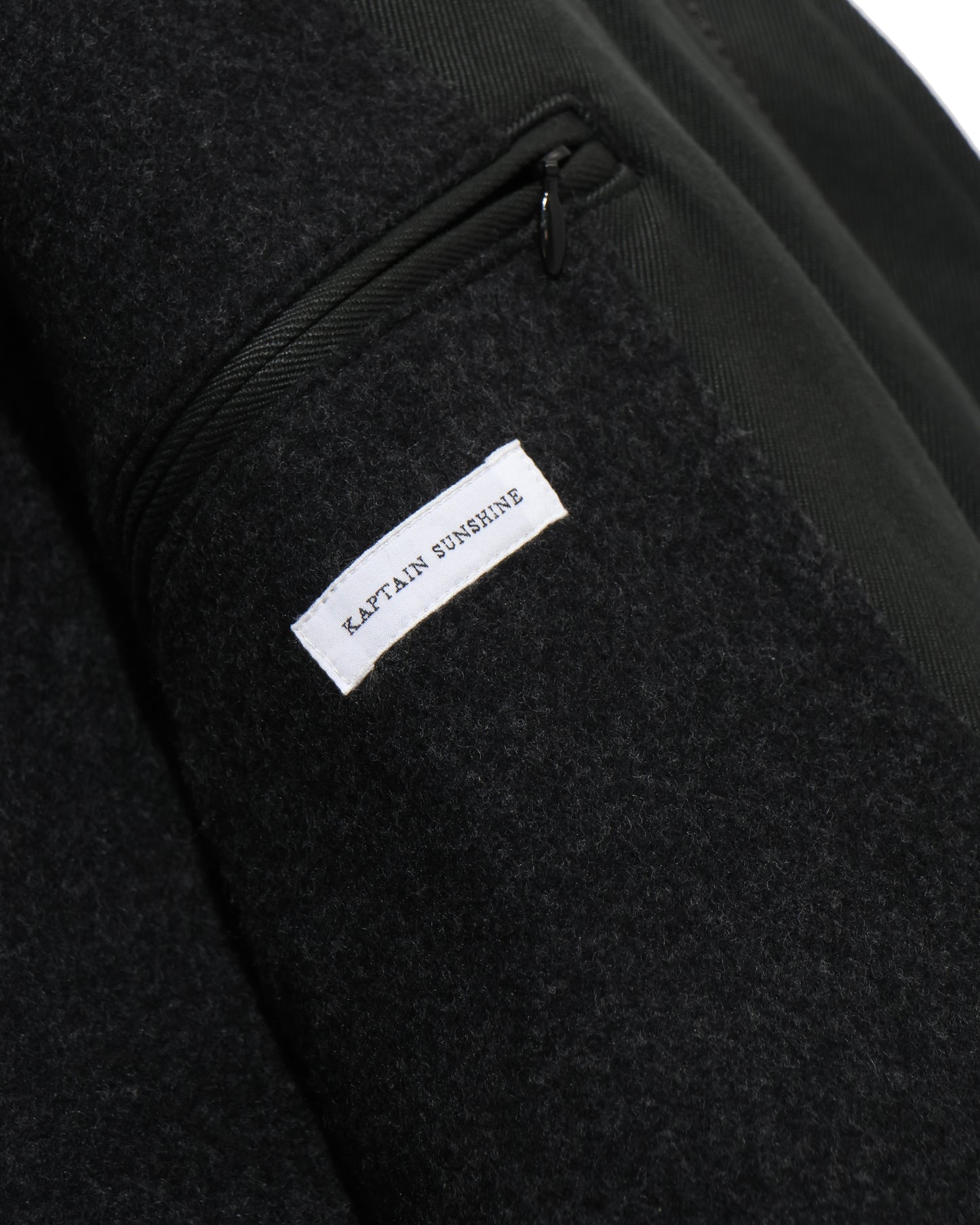 Cotton Drill Short Mil Coat BLACK
