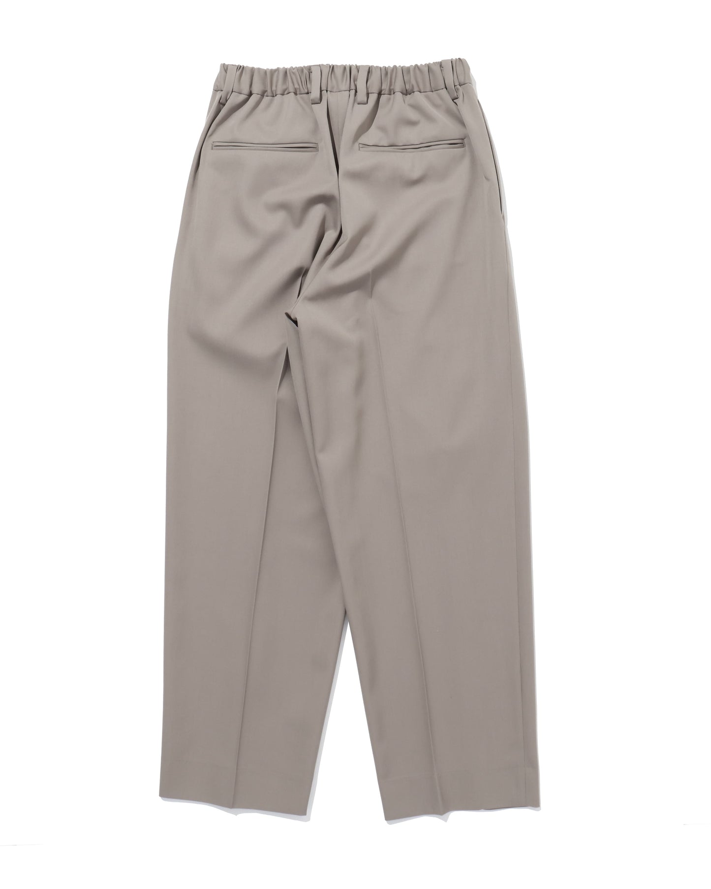 TWO TUCK EASY TROUSERS  TAUPE BEIGE