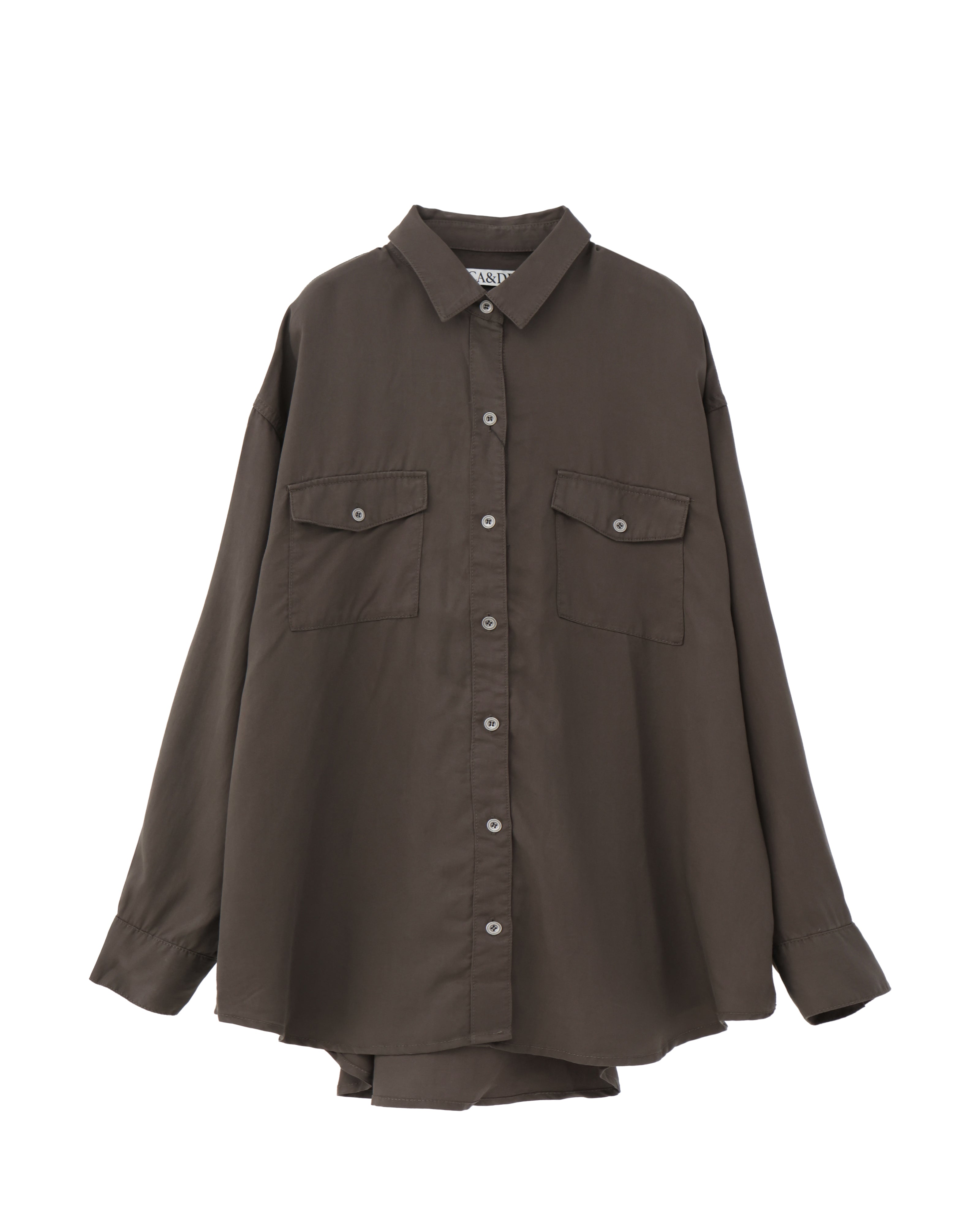 マイカアンドディール MICA&DEAL military shirt （CHARCOAL） マイカアンドディール MICA&DEAL military shirt （CHARCOAL