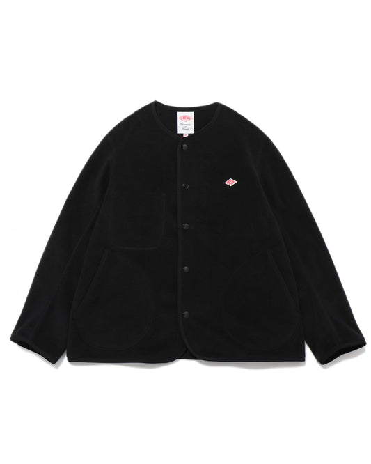 FLEECE COLLARLESS JACKET