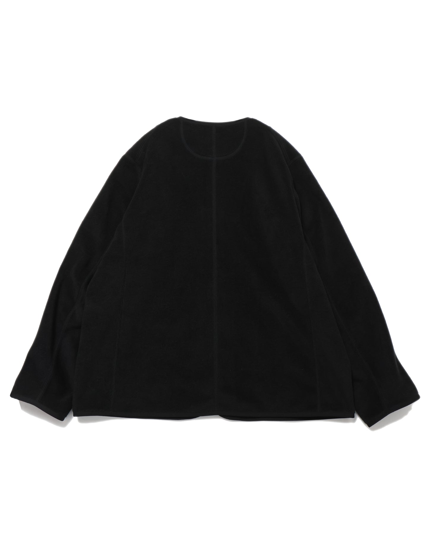 FLEECE COLLARLESS JACKET