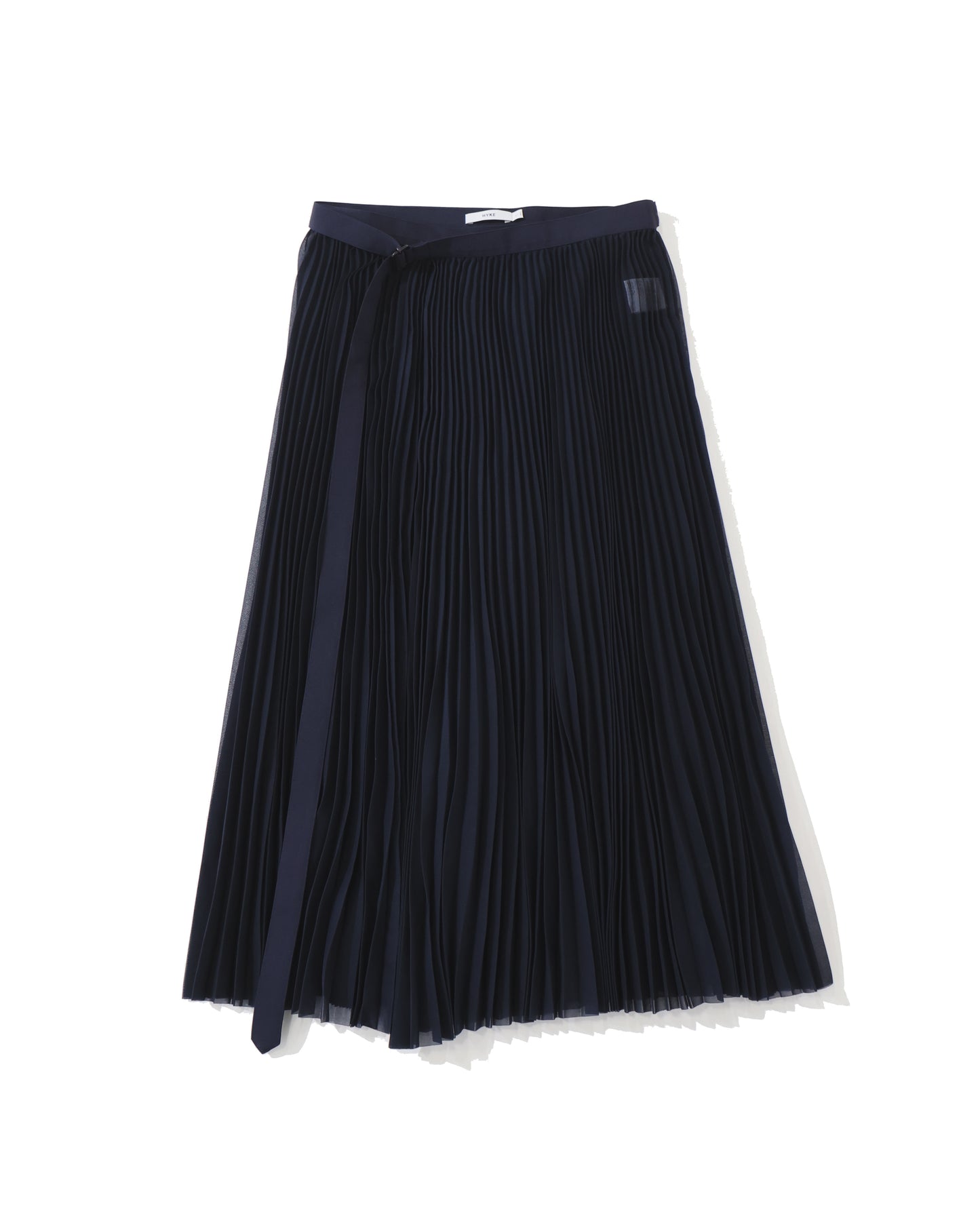 SHEER PLEATED WRAP DRESS 16254