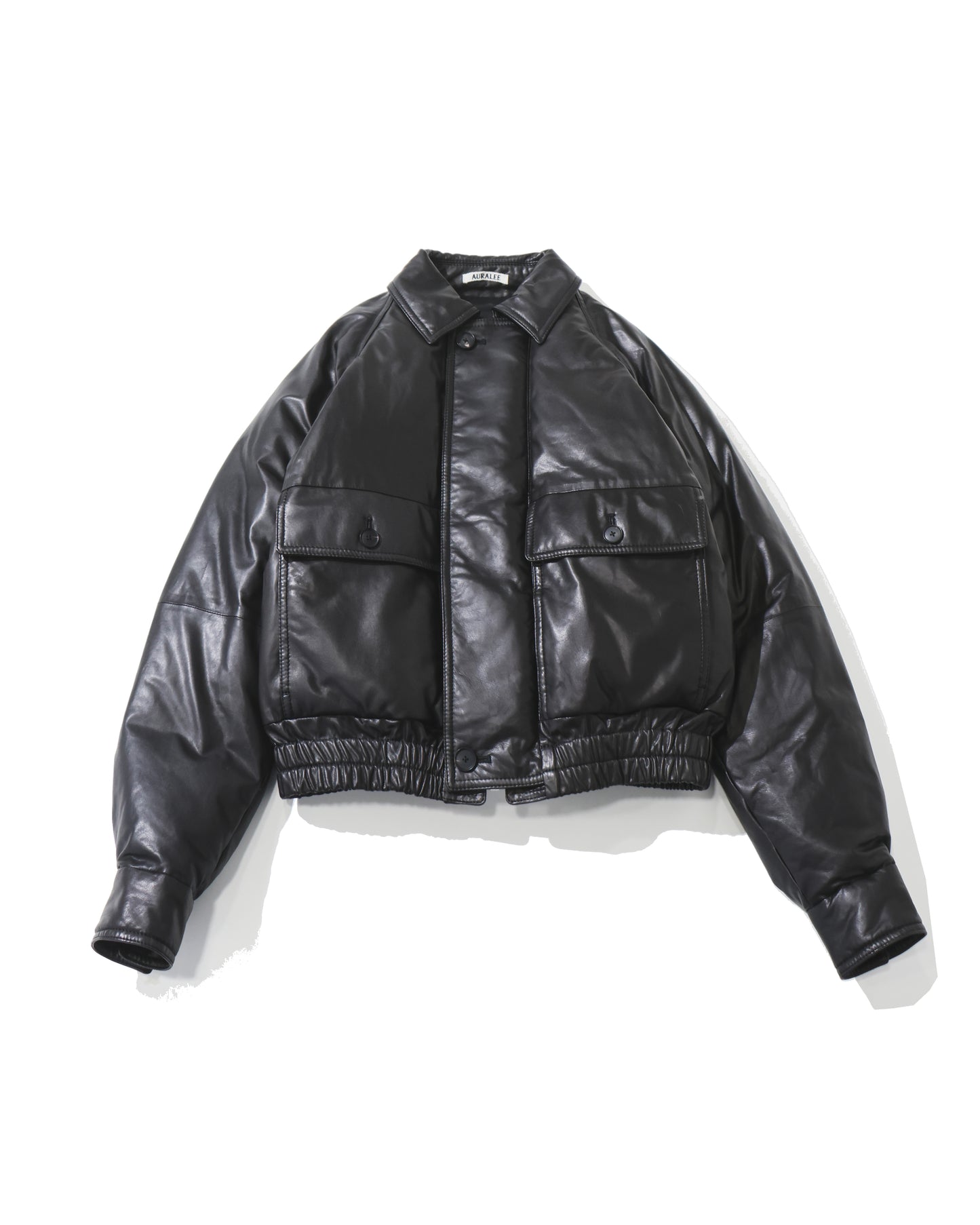 FINE CALF LEATHER DOWN BLOUSON