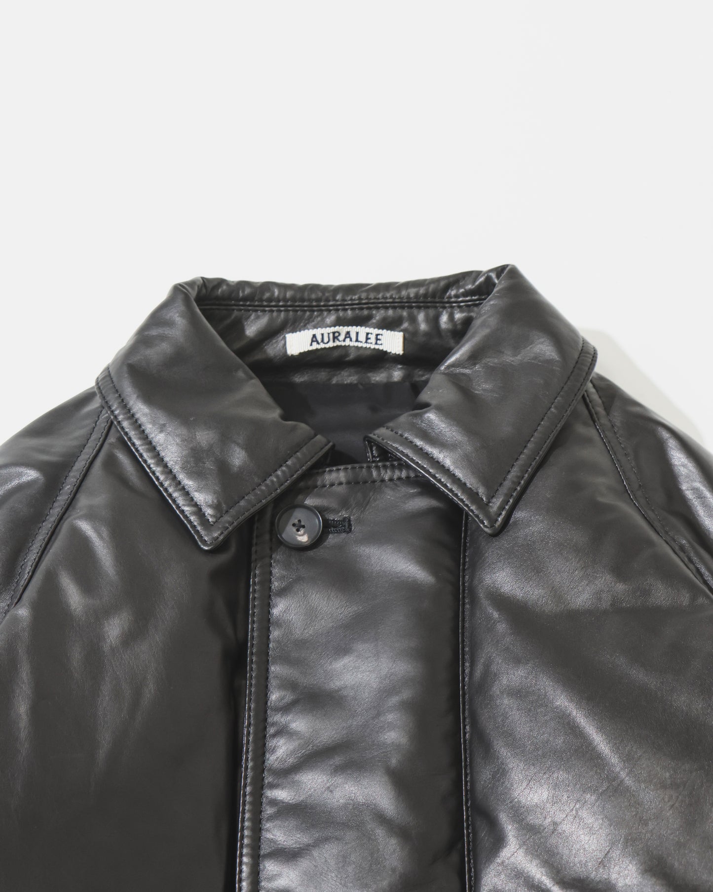 FINE CALF LEATHER DOWN BLOUSON
