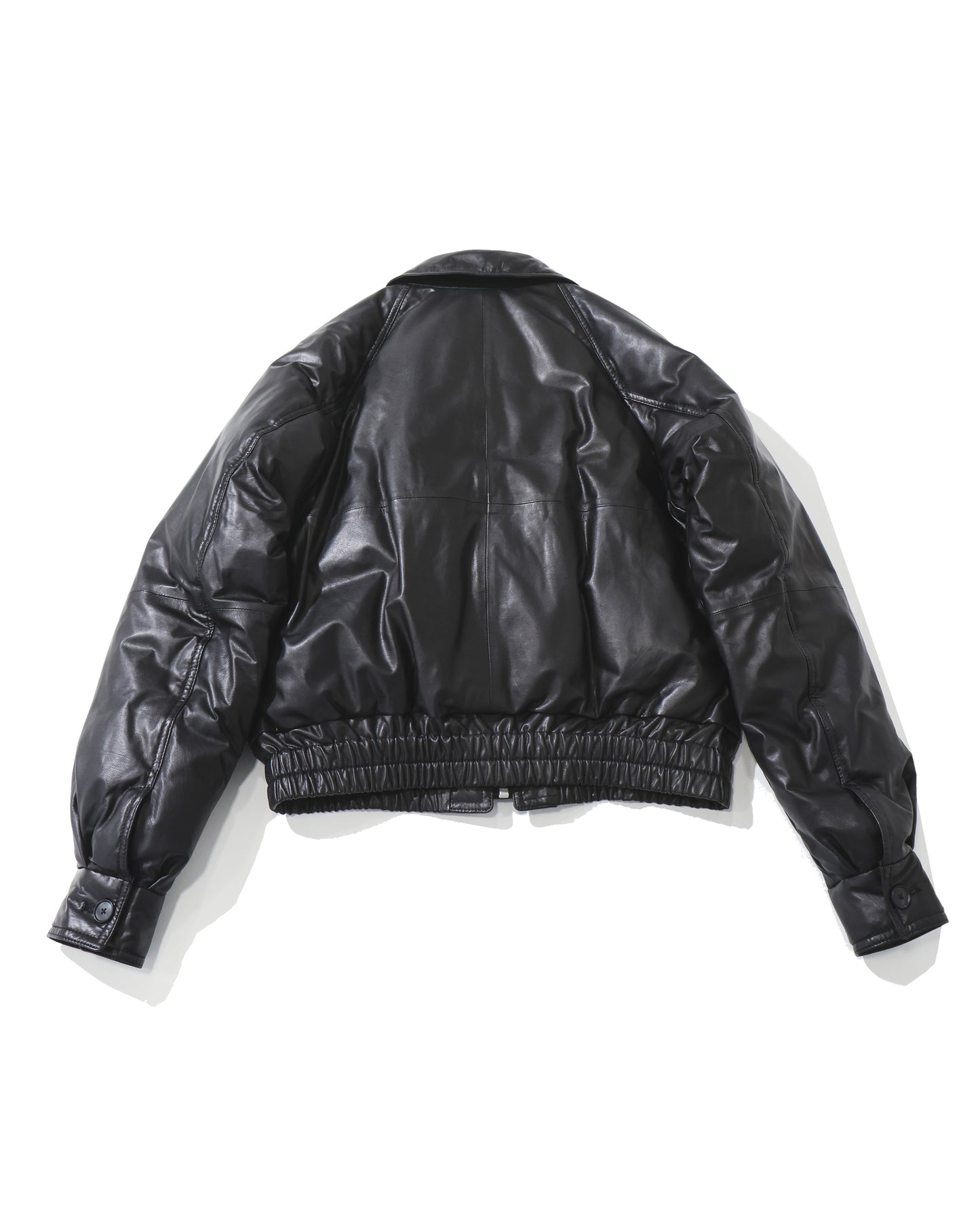 FINE CALF LEATHER DOWN BLOUSON