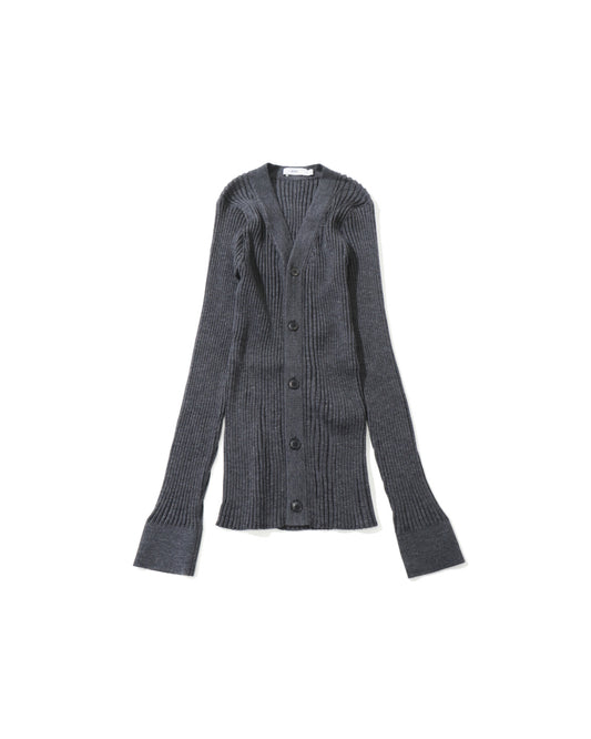 WIDE RIBBED CARDIGAN 11436