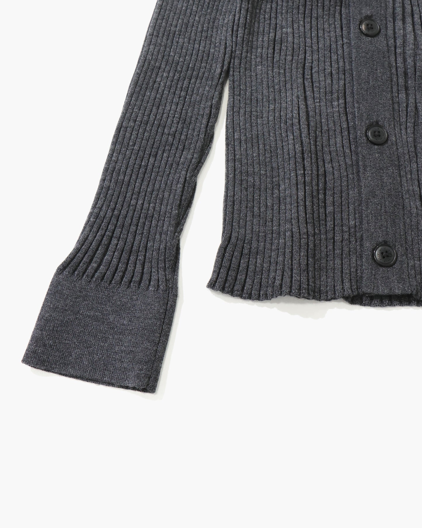 WIDE RIBBED CARDIGAN 11436