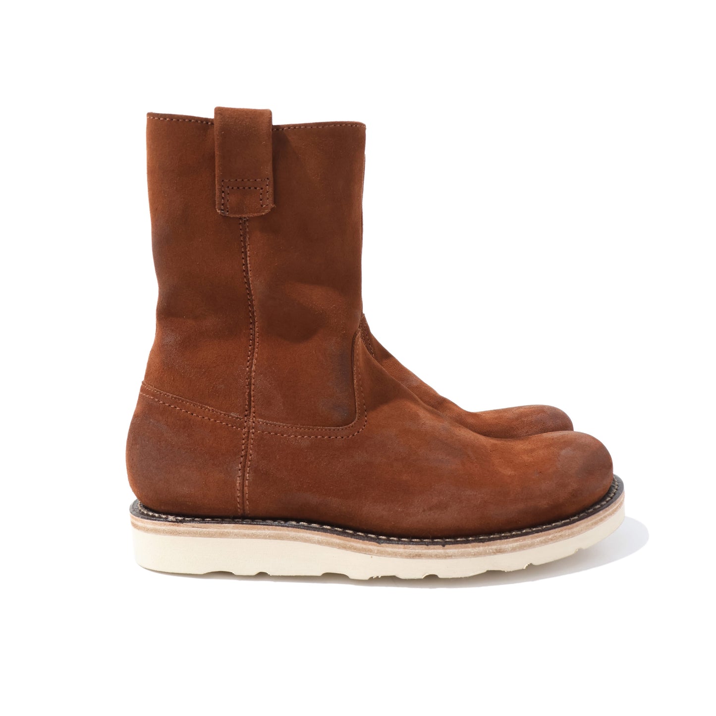 WORKER ZIP UP BOOTS COW LEATHER