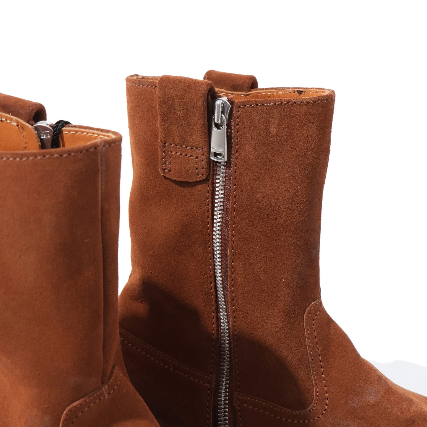 WORKER ZIP UP BOOTS COW LEATHER