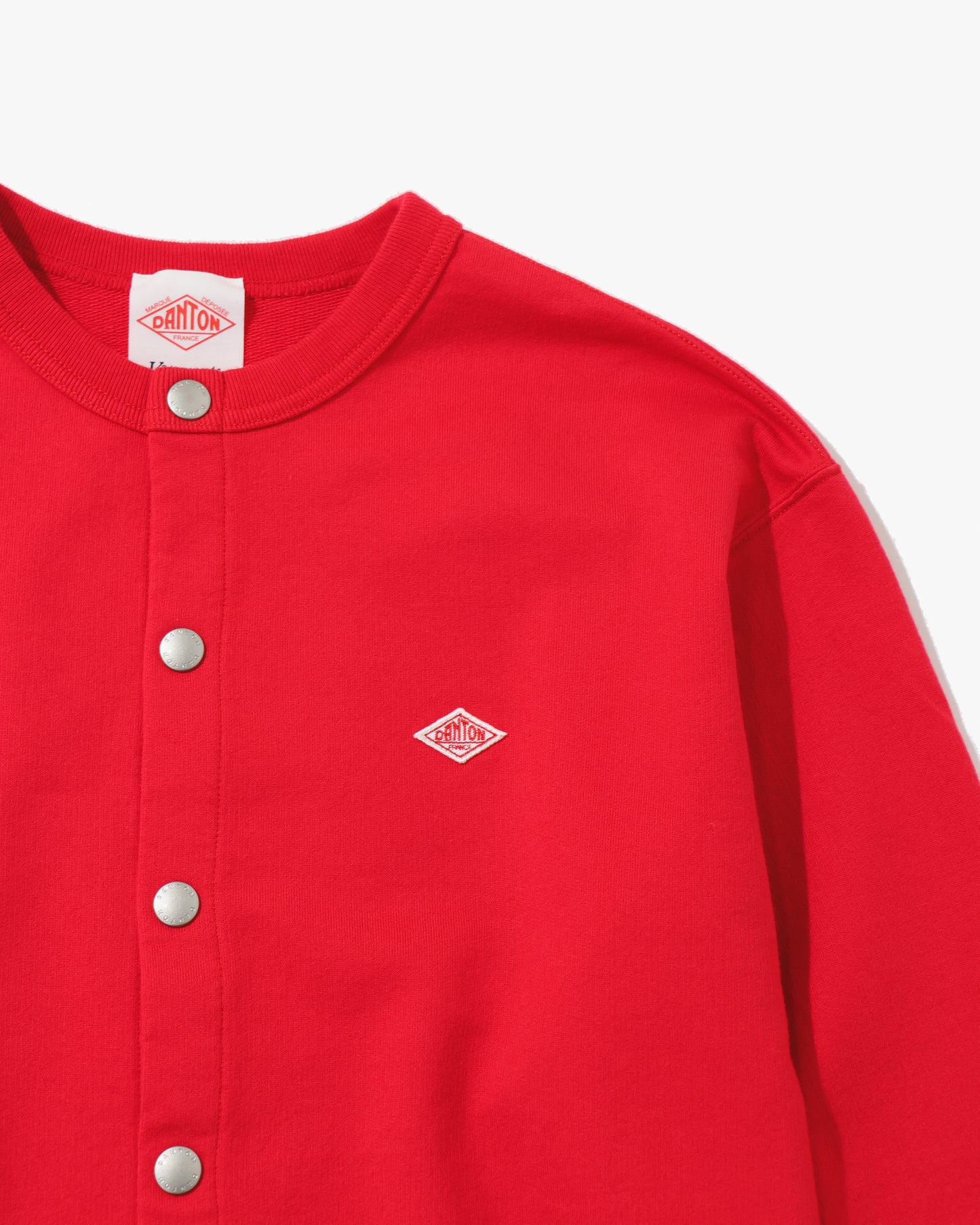 DOD BUTTON CREW NECK CARDIGAN