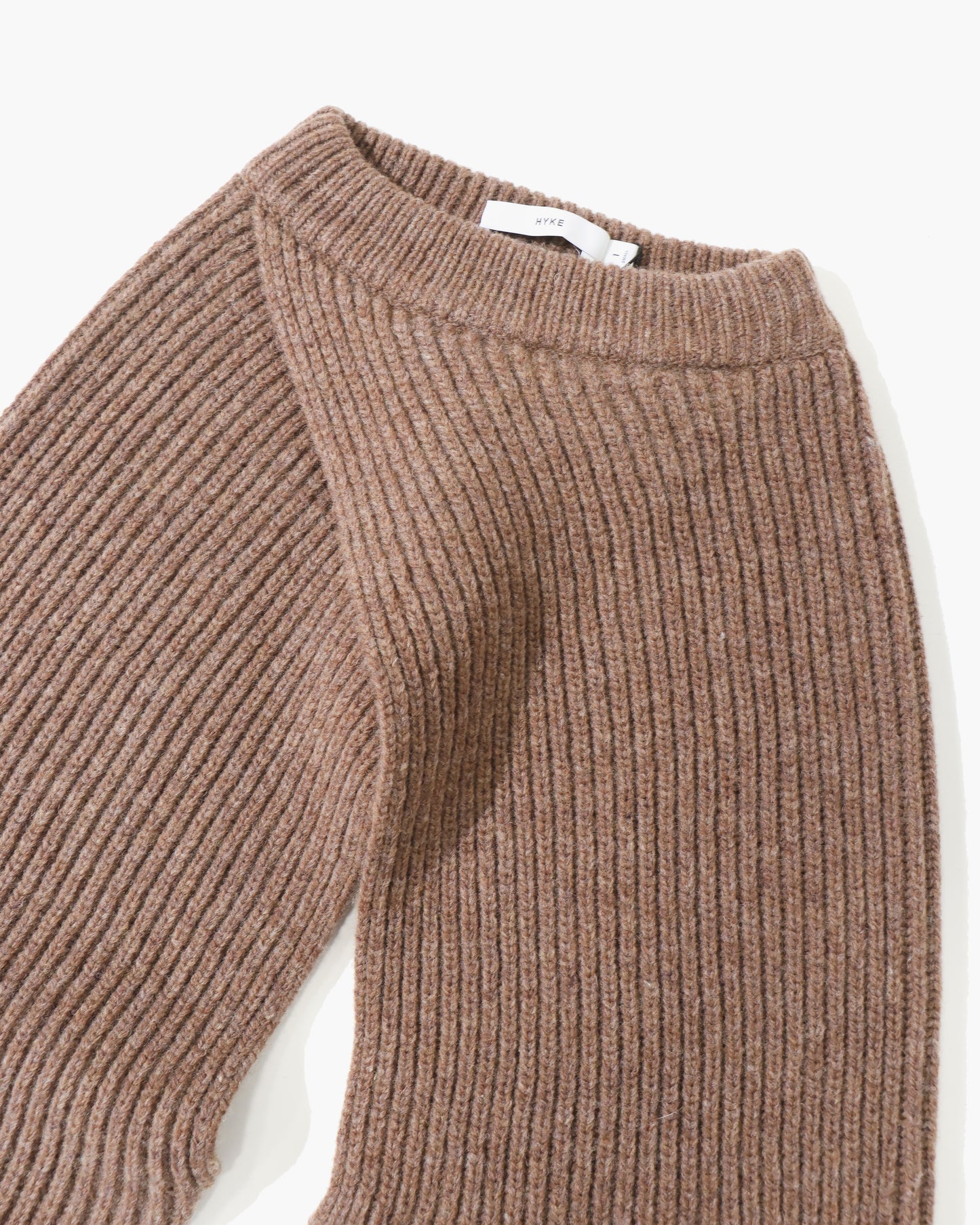 RIBBED-KNIT WOOL CROPPED BOLERO 11446