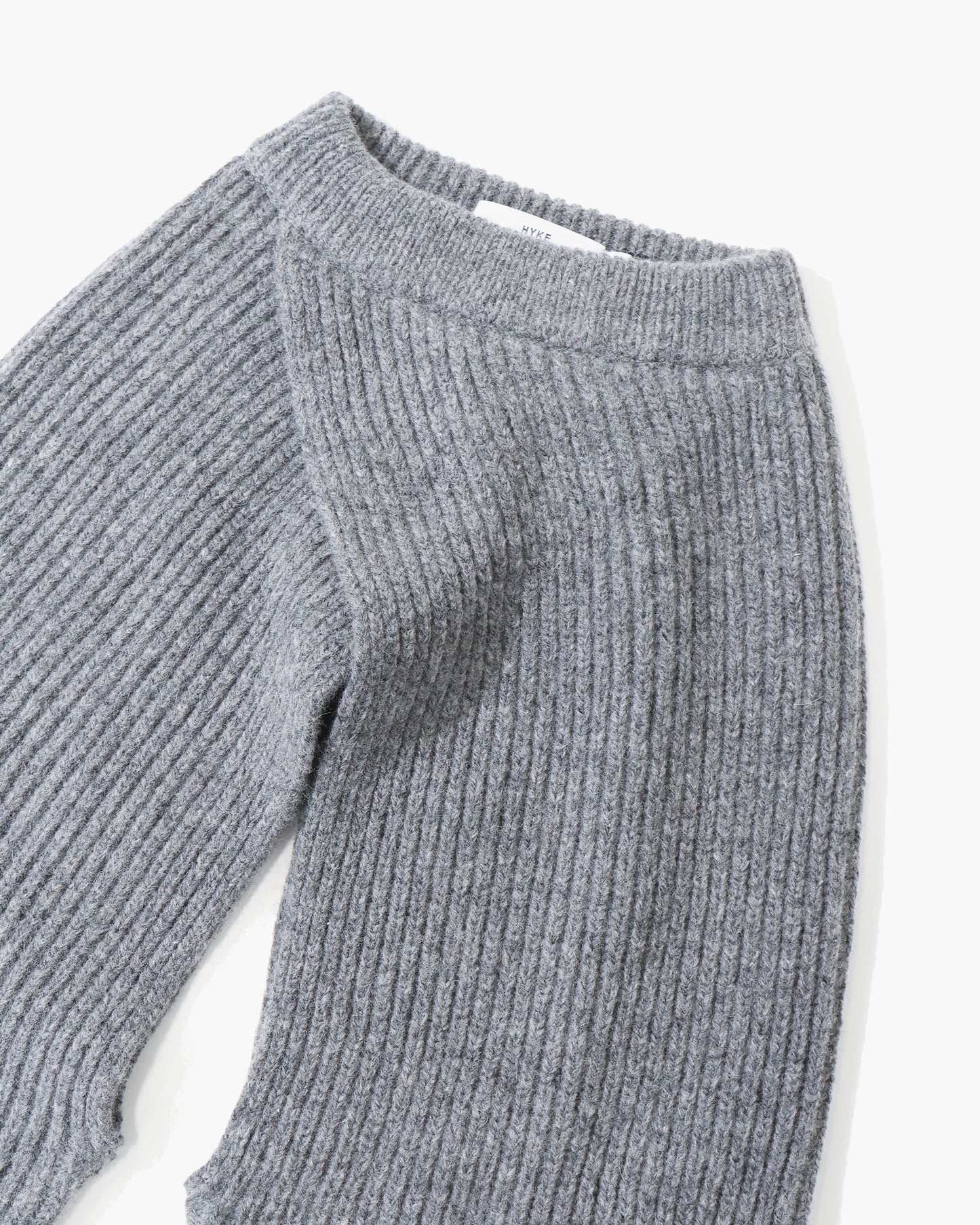 RIBBED-KNIT WOOL CROPPED BOLERO 11446