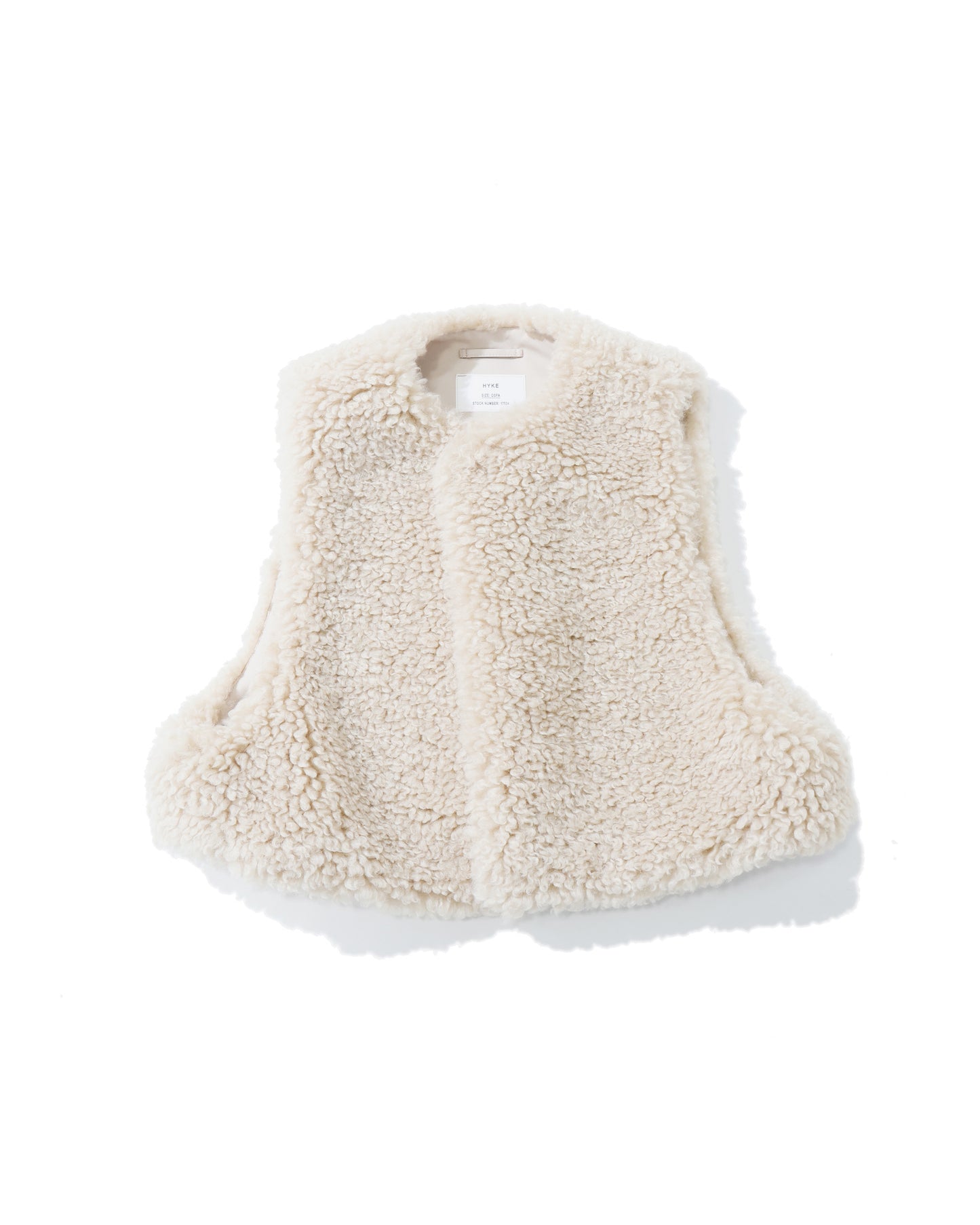 FAUX SHEARLING CROPPED VEST 17524