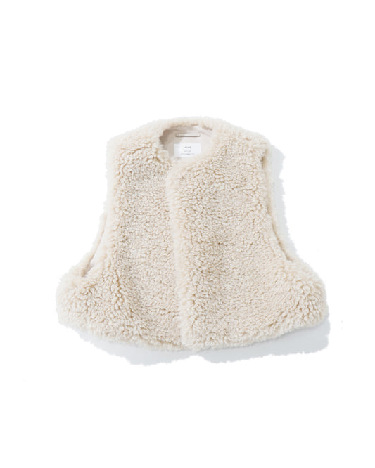 FAUX SHEARLING CROPPED VEST 17524