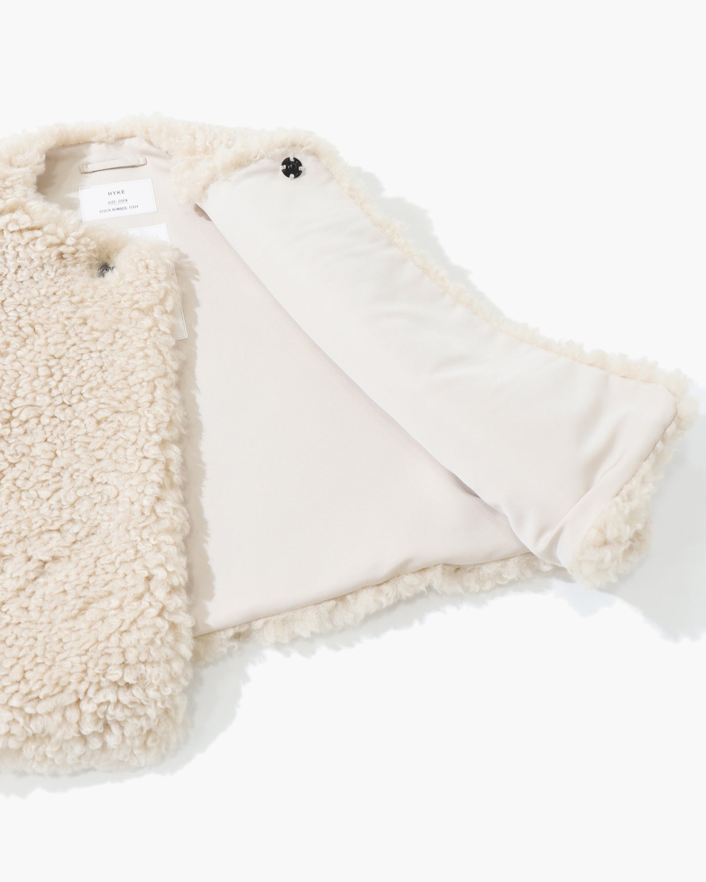 FAUX SHEARLING CROPPED VEST 17524