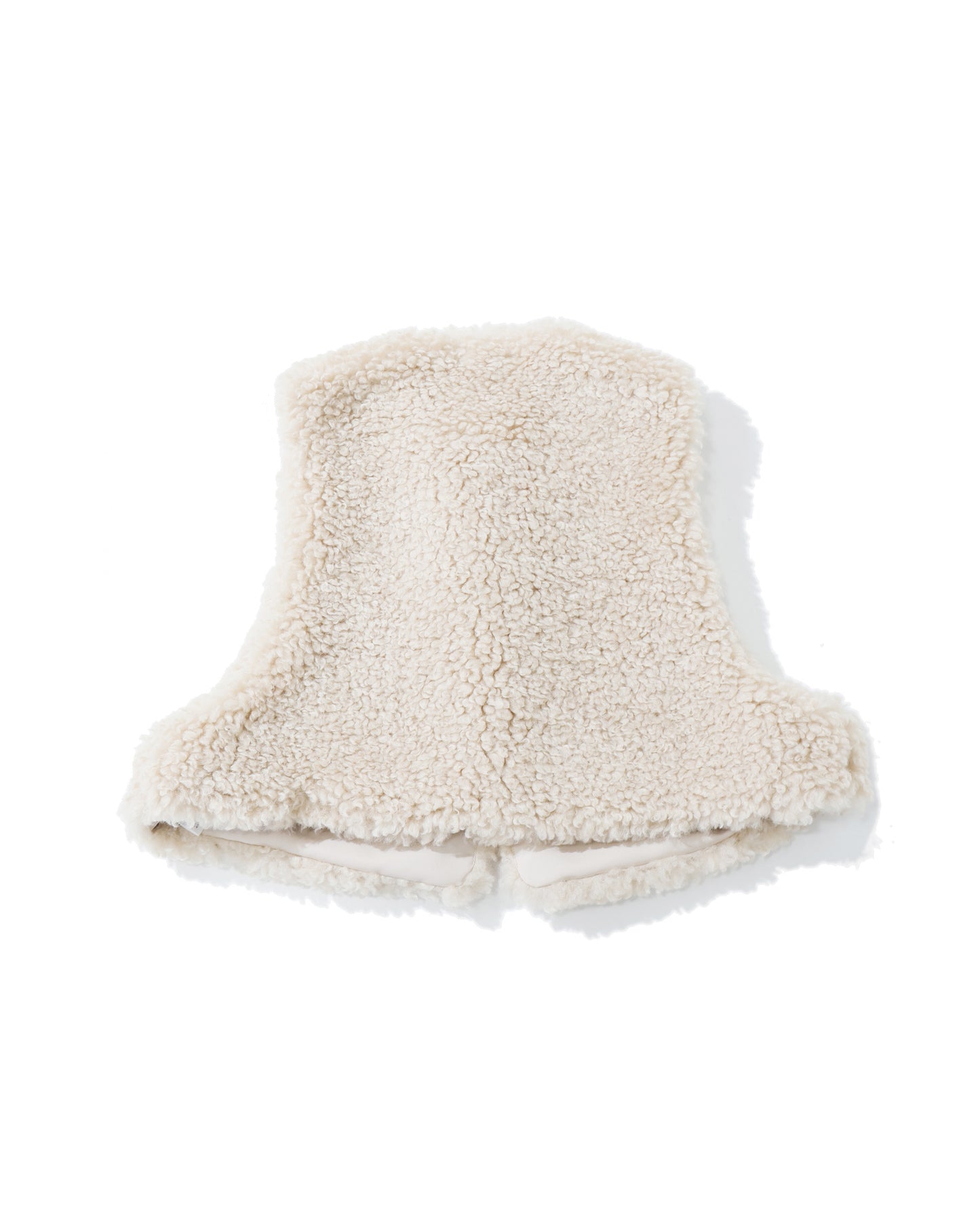 FAUX SHEARLING CROPPED VEST 17524