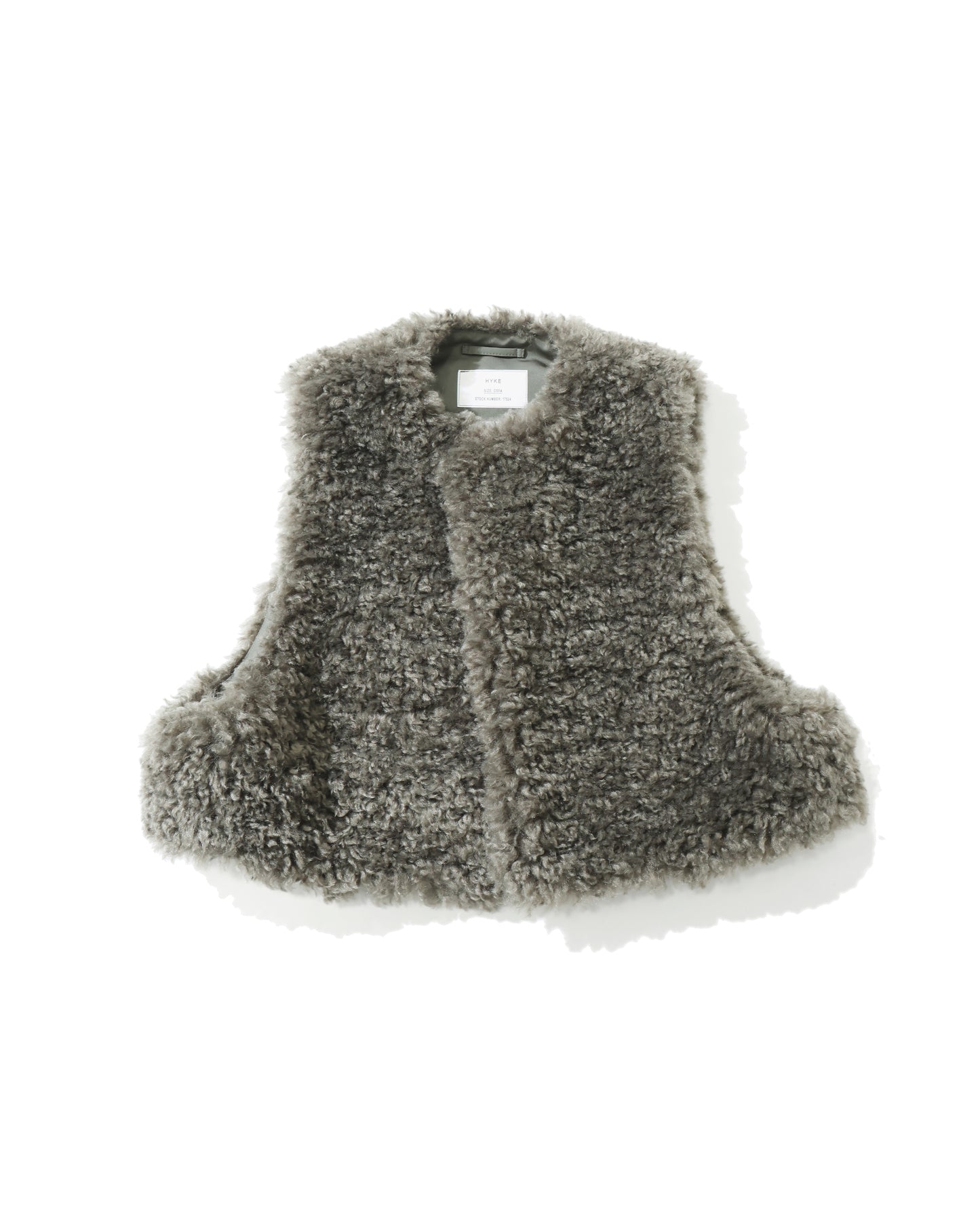 FAUX SHEARLING CROPPED VEST 17524