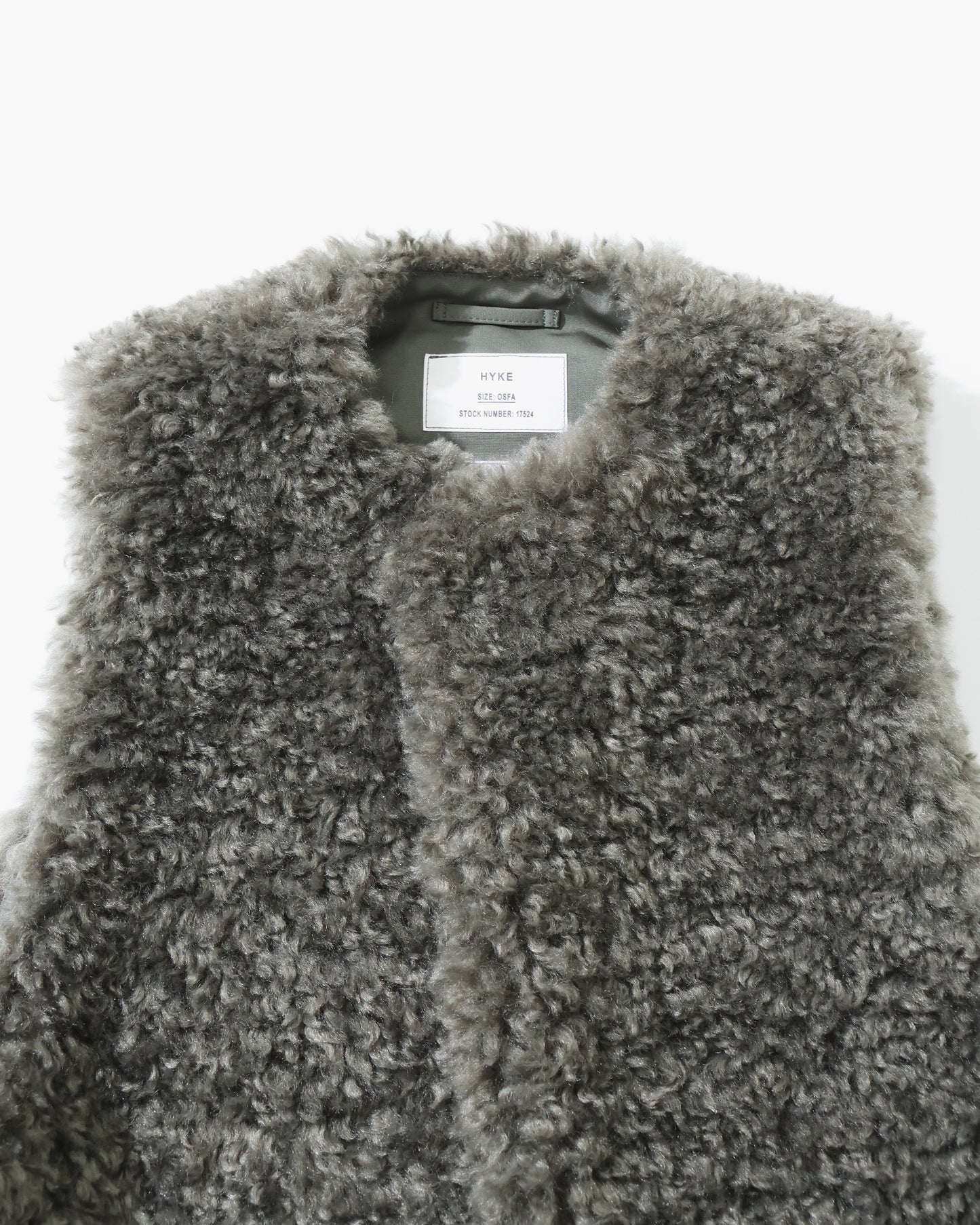 FAUX SHEARLING CROPPED VEST 17524