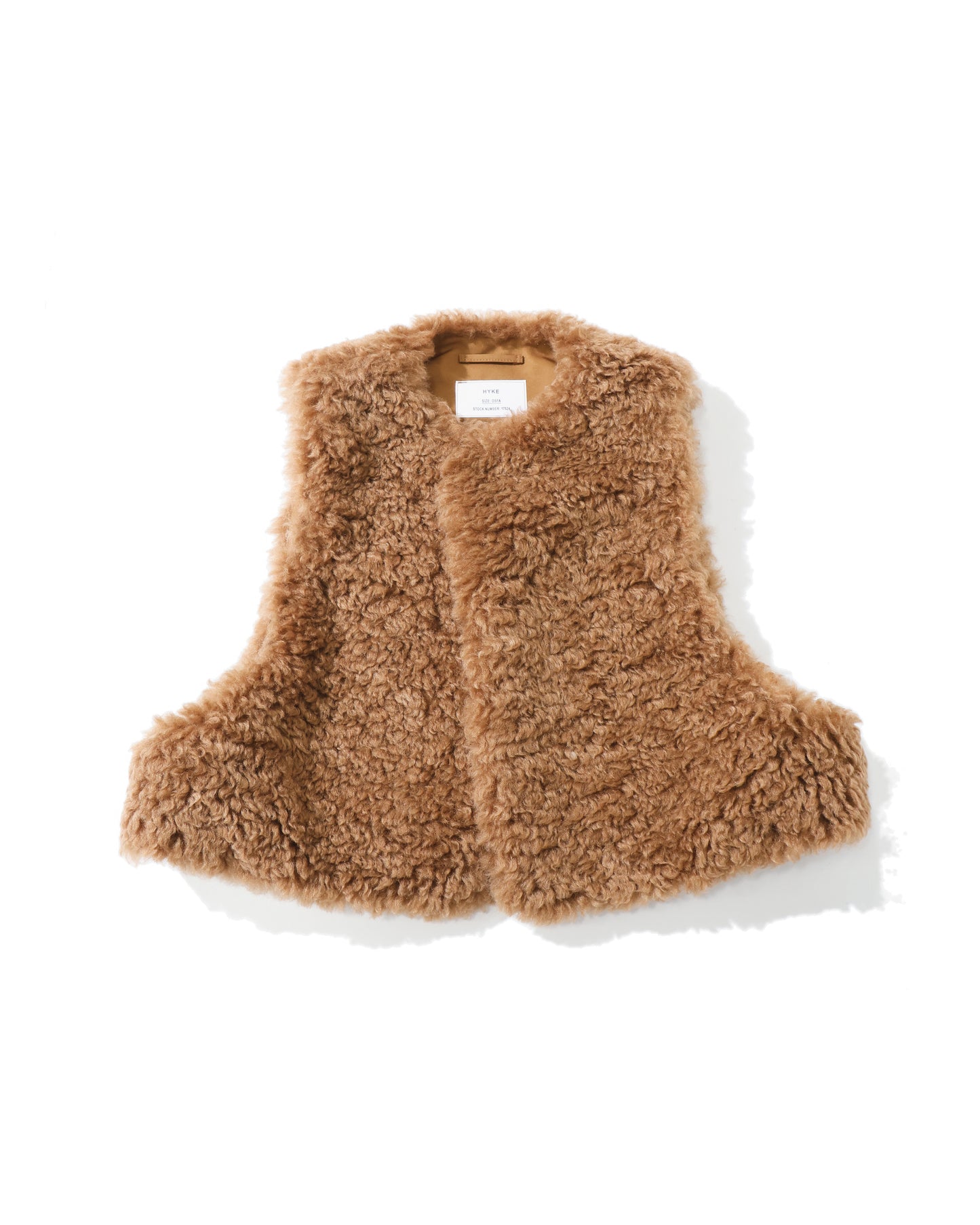 FAUX SHEARLING CROPPED VEST 17524