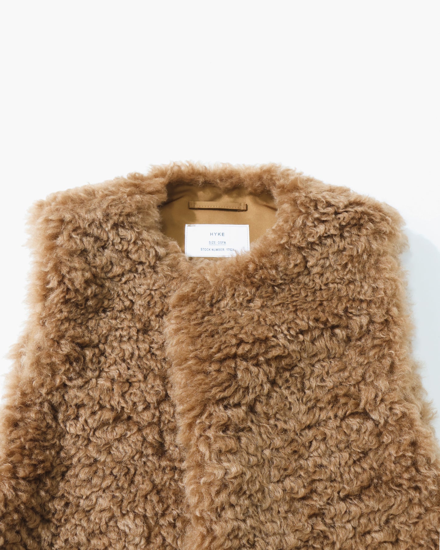FAUX SHEARLING CROPPED VEST 17524