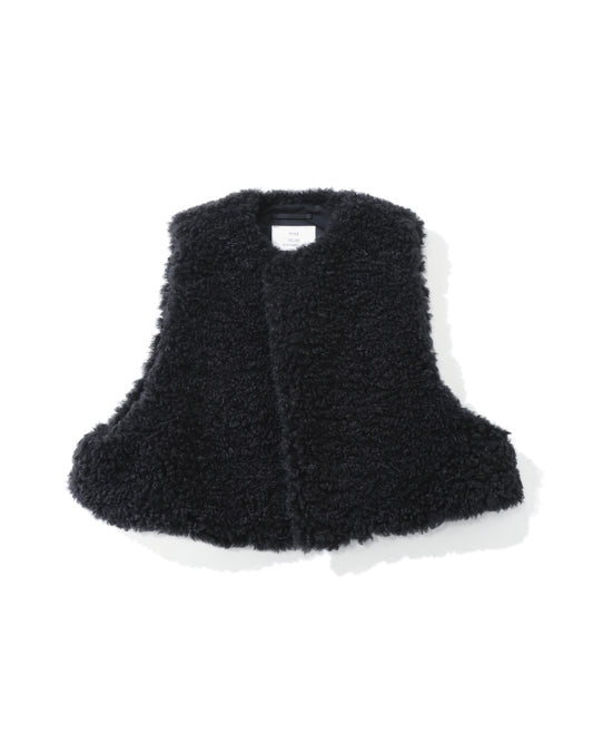 FAUX SHEARLING CROPPED VEST 17524