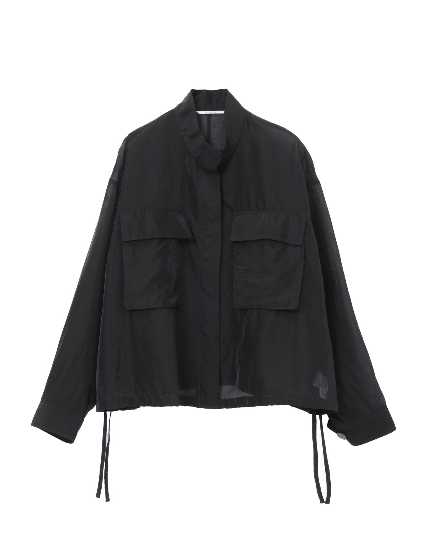 stand collar sheer bz
