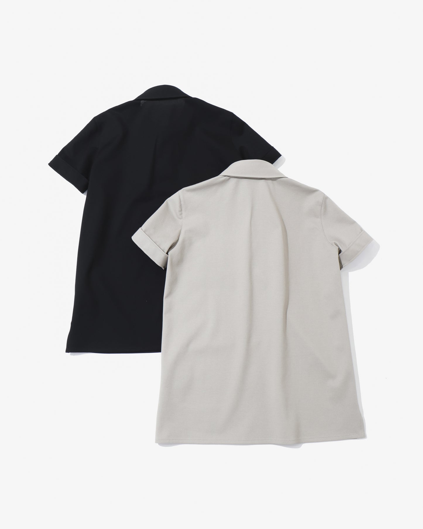 RERACS REGULAR COLLAR POLO DRESS BLOUSE