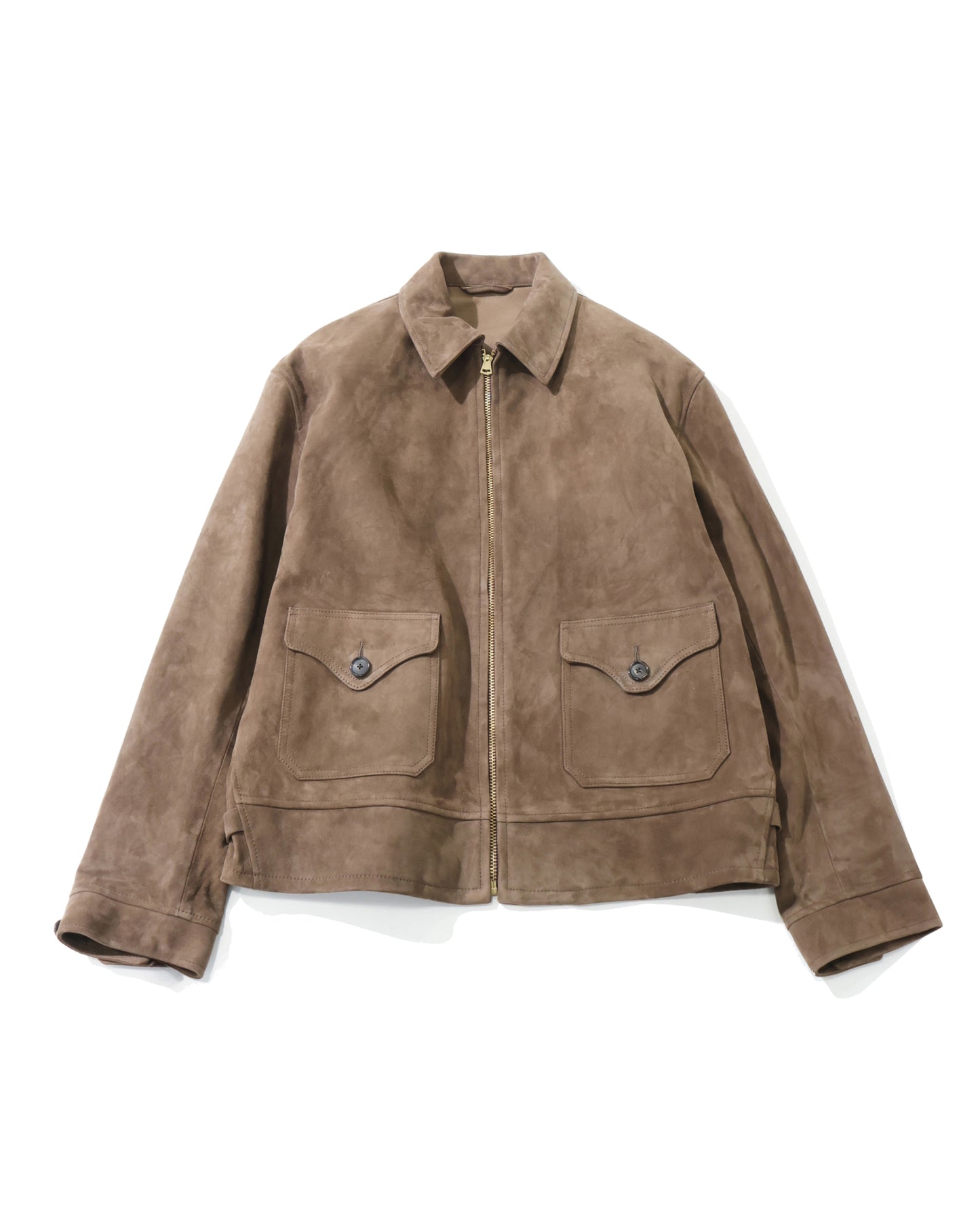 Goat Suede Sports Jacket MOCHA BROWN