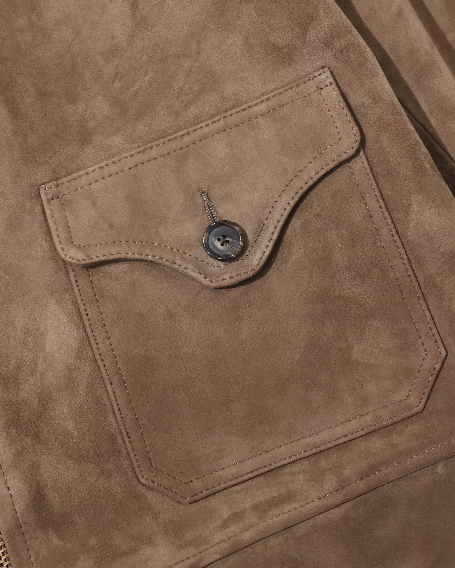 Goat Suede Sports Jacket MOCHA BROWN