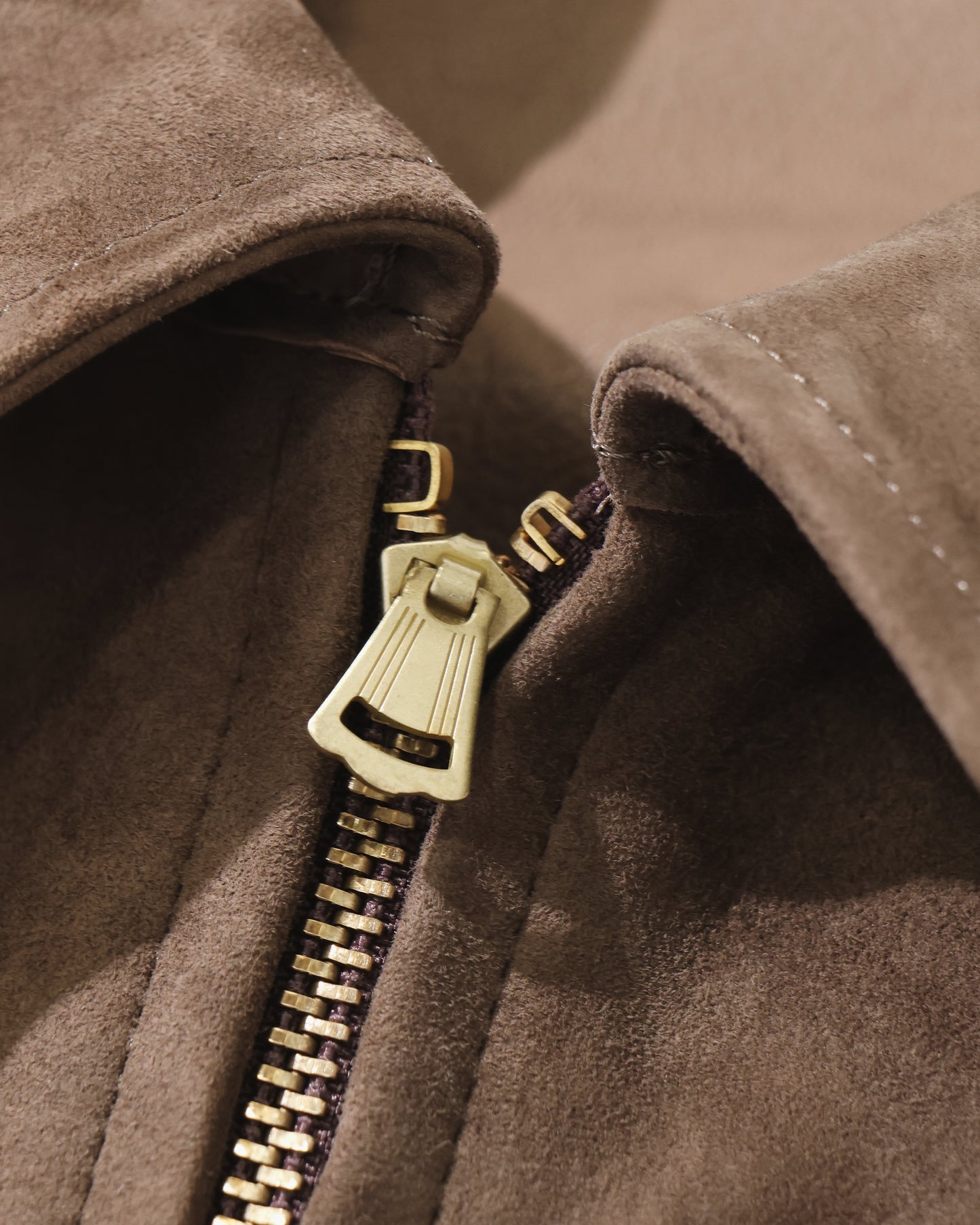 Goat Suede Sports Jacket MOCHA BROWN